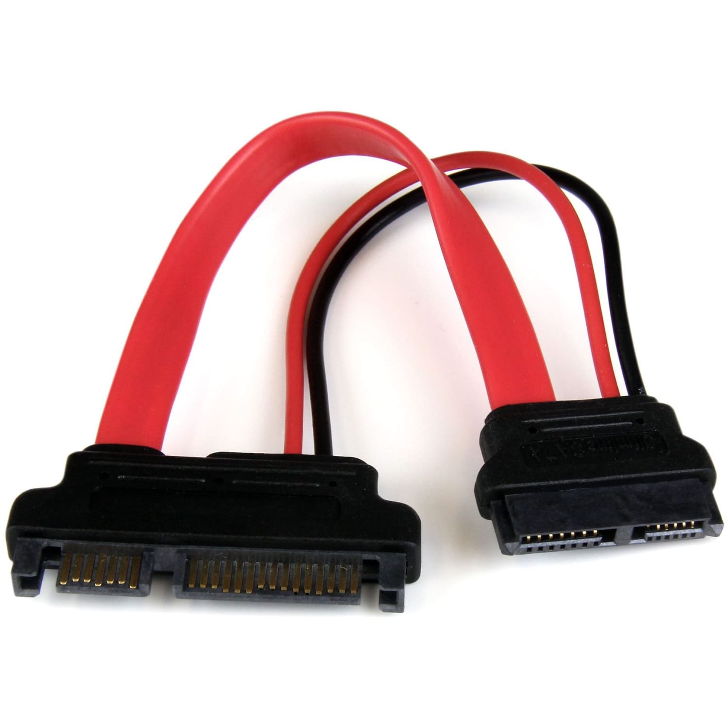 StarTech.com 6in Slimline SATA to SATA Adapter with Power - F/M - slimline sata to sata adapter - slimline sata to sata adapter with power - slimline sata adapter - slim sata adapter - slim sata to sata - Image 6