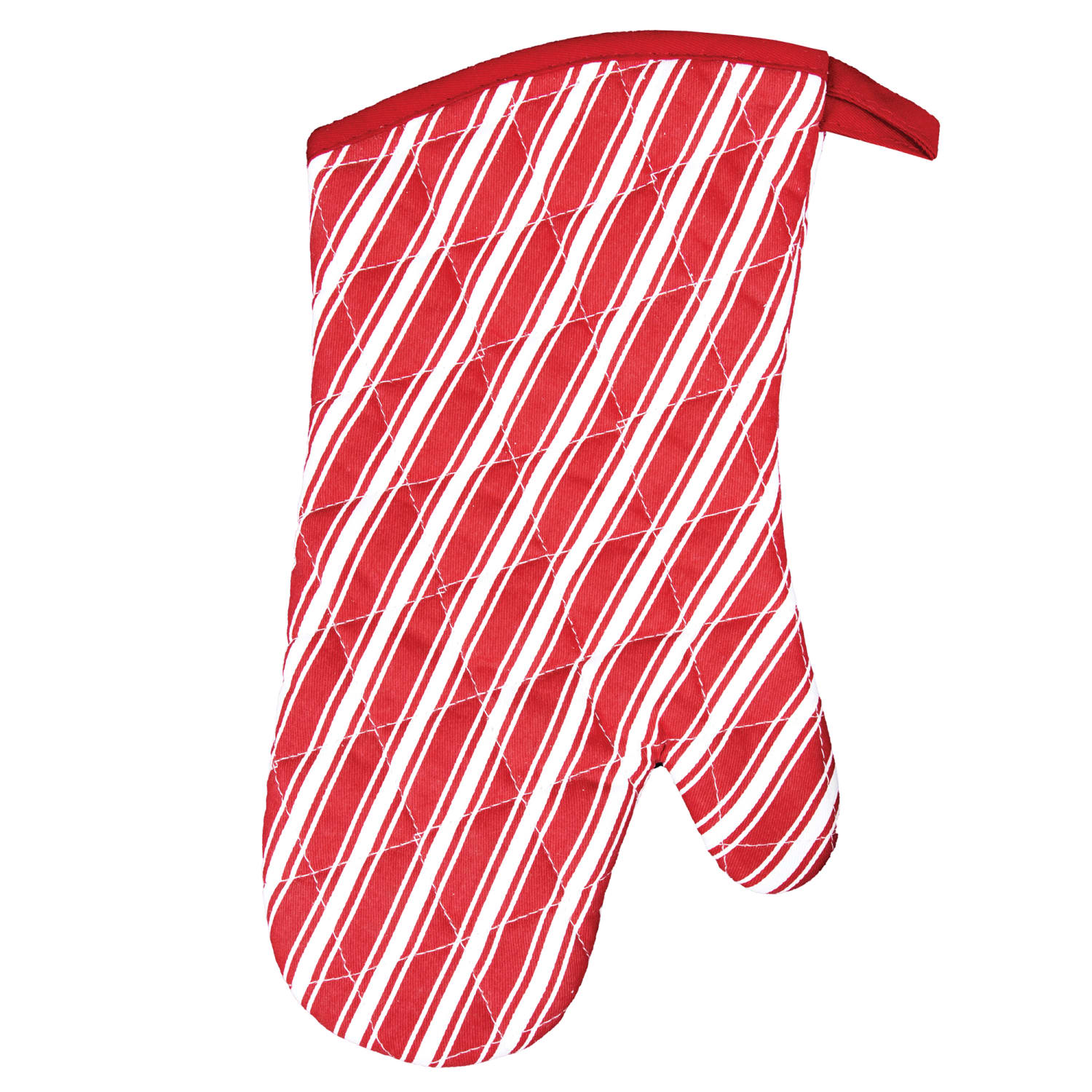 Better Houseware Striped Oven Mitt and Pot Holder Kit, Red - Image 4