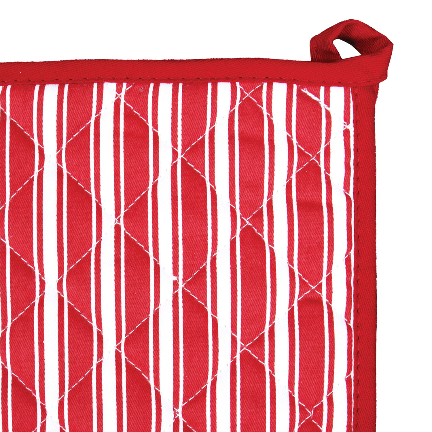 Better Houseware Striped Oven Mitt and Pot Holder Kit, Red - Image 5