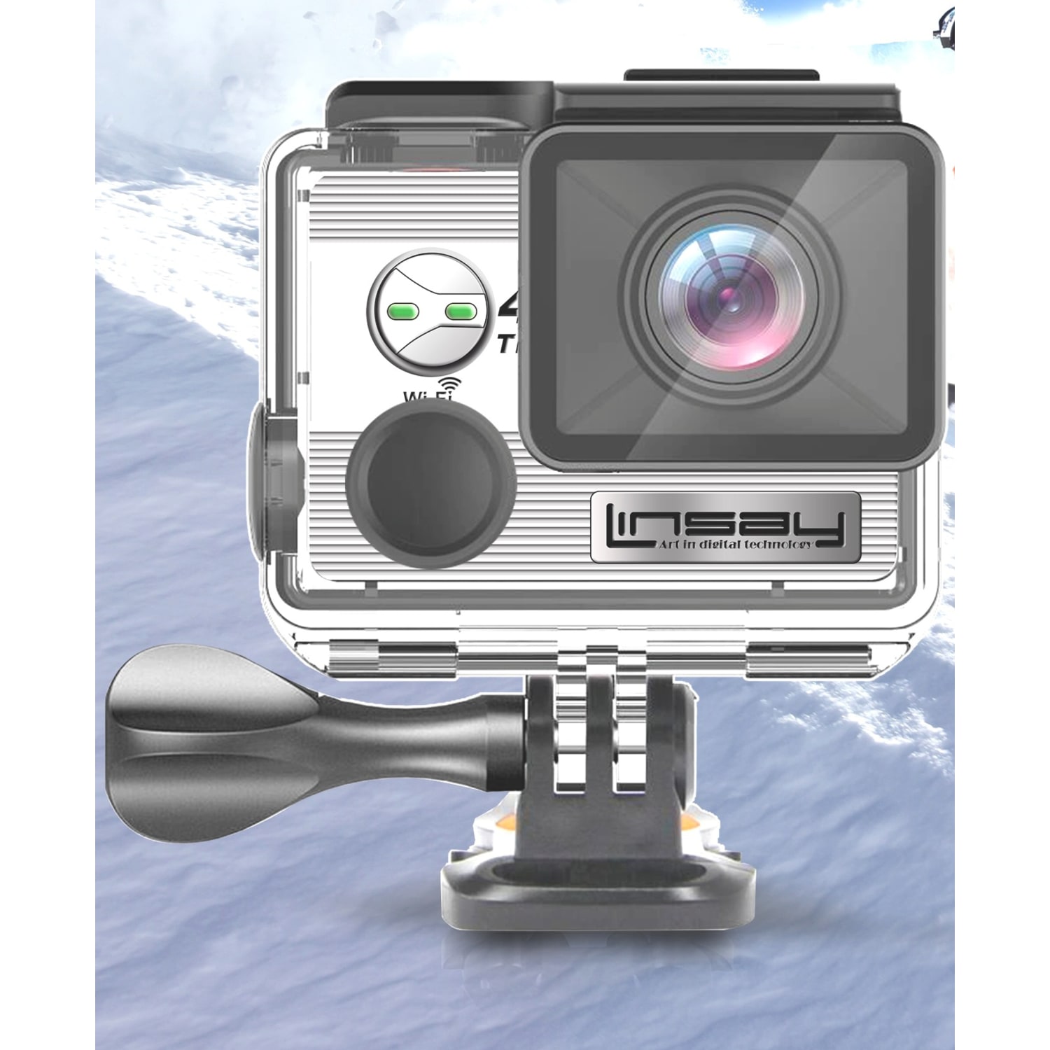 Linsay TRUE 4K Action Camera, X9000A4KSB - Image 3