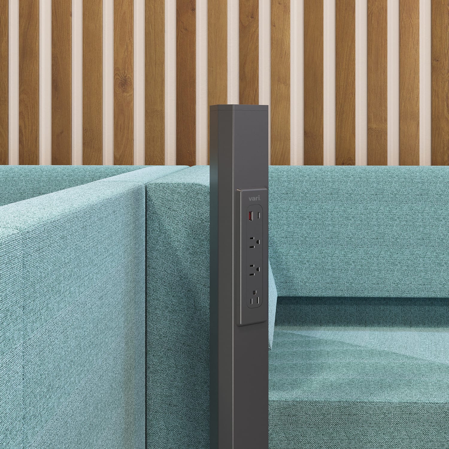 VARIDESK - Charging station battery (24 pin USB-C, USB, AC connector) - Image 3