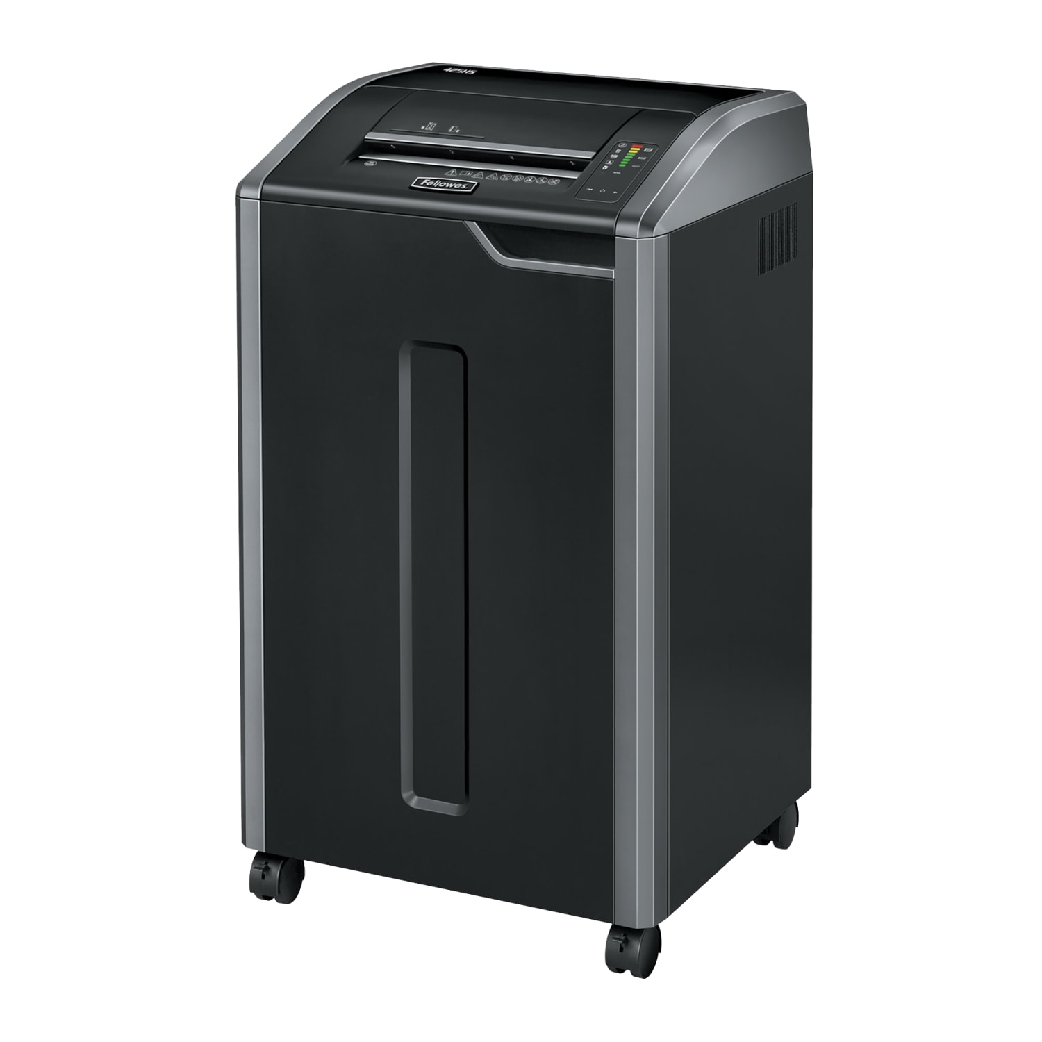 Fellowes Powershred 8-Sheet Super Micro-Cut Paper Shredder, 425HSG, BAA/TAA Compliant, Black/Silver