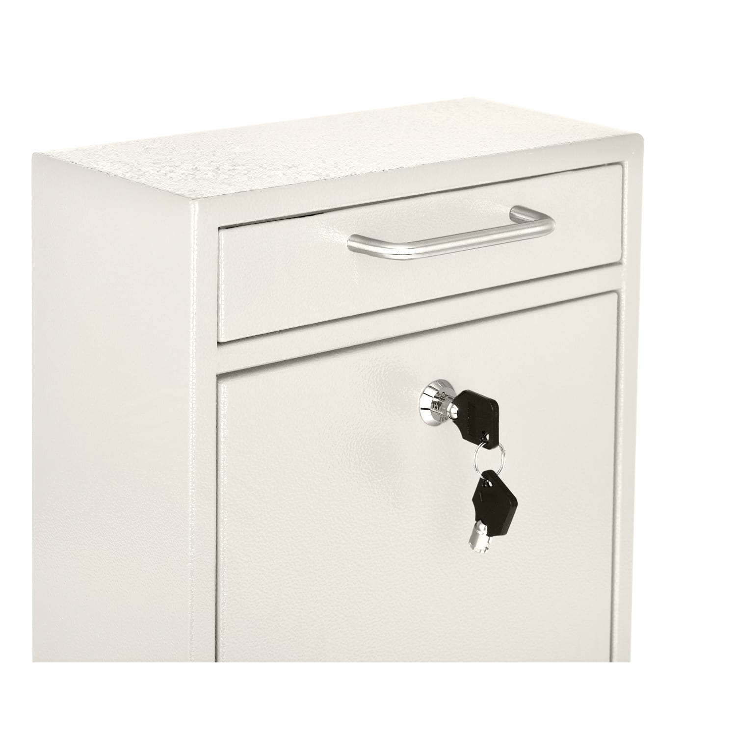 Alpine AdirOffice Medium Mail Wall Mount Drop Box With High Security Key Locking System, 12 H x 10 7/16 W x 4 1/2 D, White - Image 3