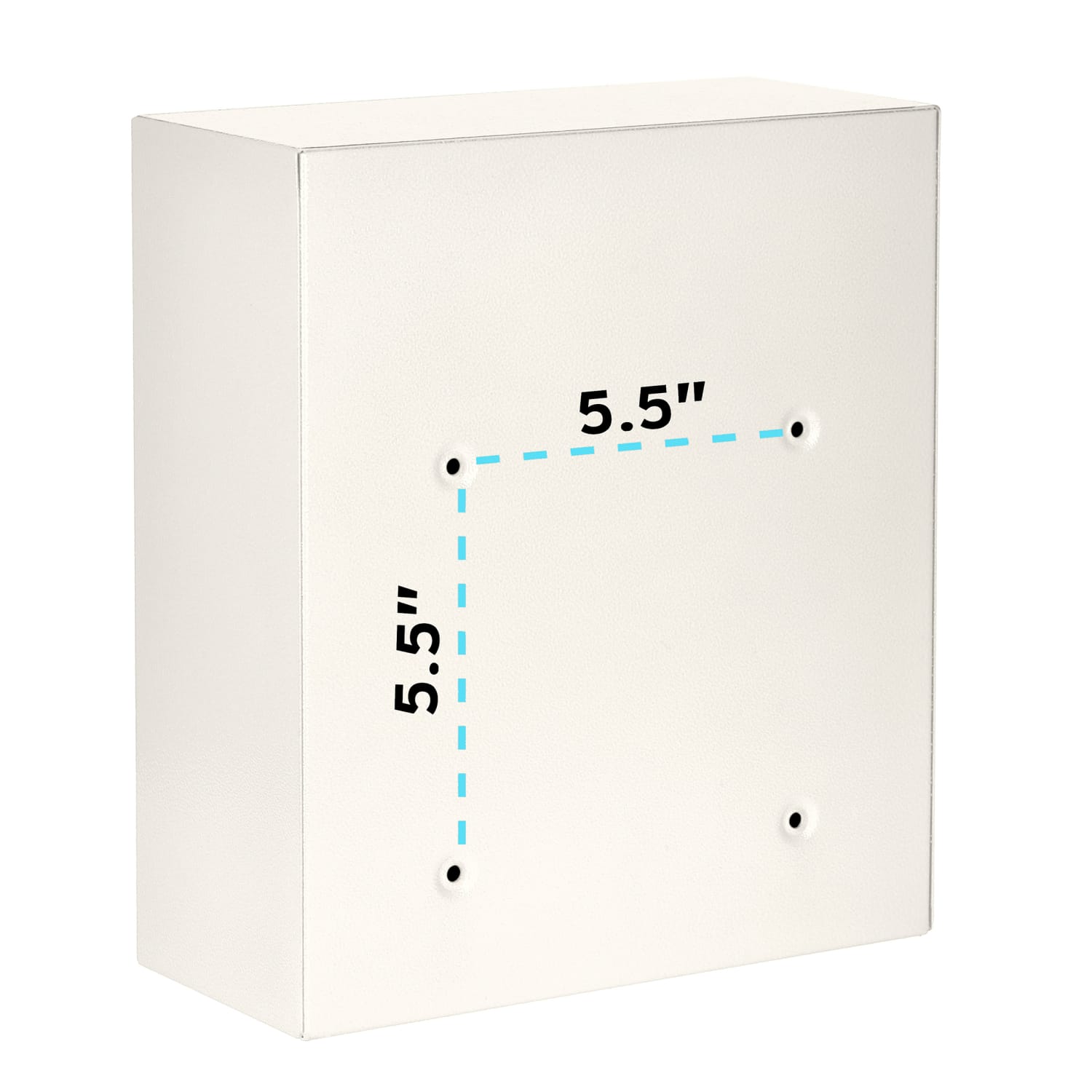 Alpine AdirOffice Medium Mail Wall Mount Drop Box With High Security Key Locking System, 12 H x 10 7/16 W x 4 1/2 D, White - Image 5