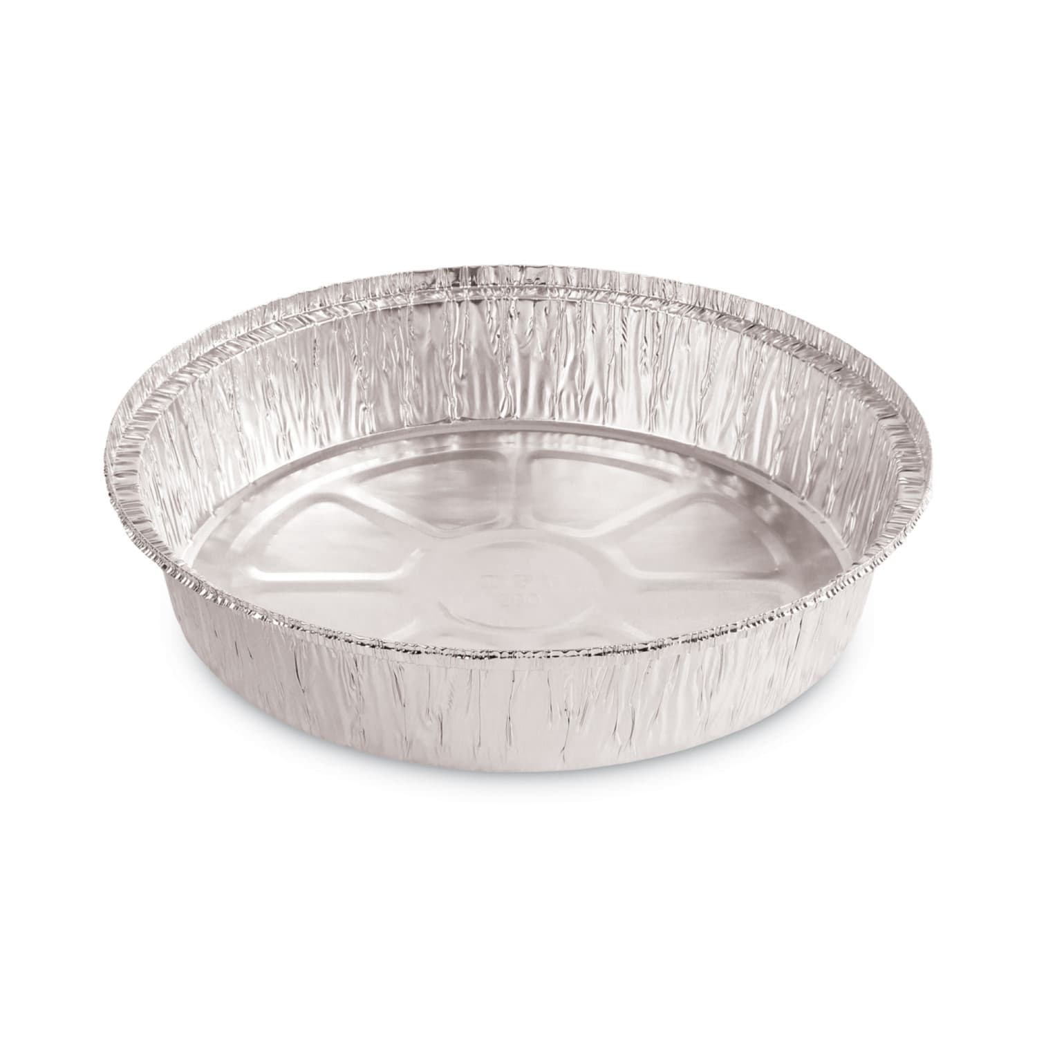 Boardwalk Round Aluminum To-Go Containers, 48 Oz, 1-11/16in x 9in, Silver, Carton Of 500 Containers