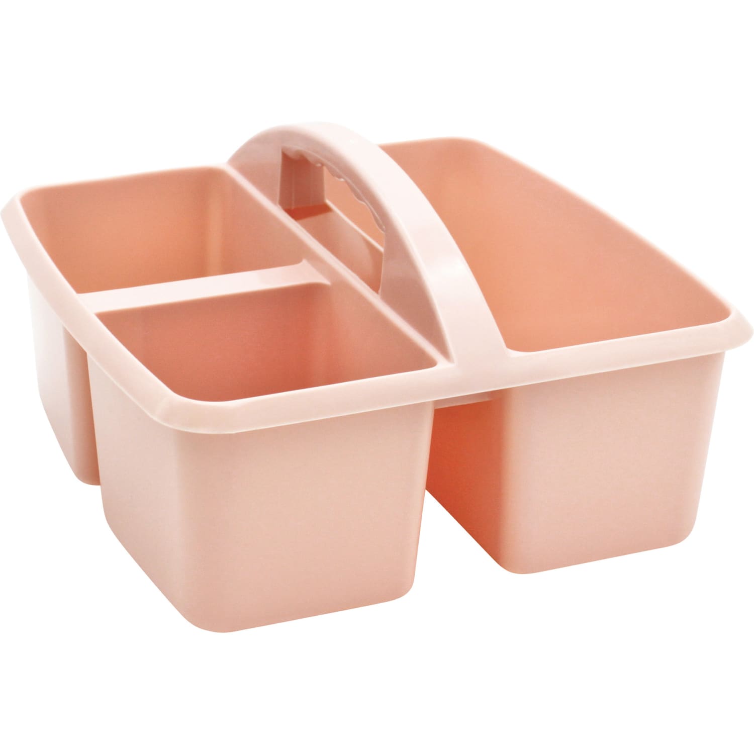 Teacher Created Resources Plastic Storage Caddies, 5-1/4inH x 9-1/4inW x 9inD, Pink Blush, Pack Of 6 Caddies - Image 3