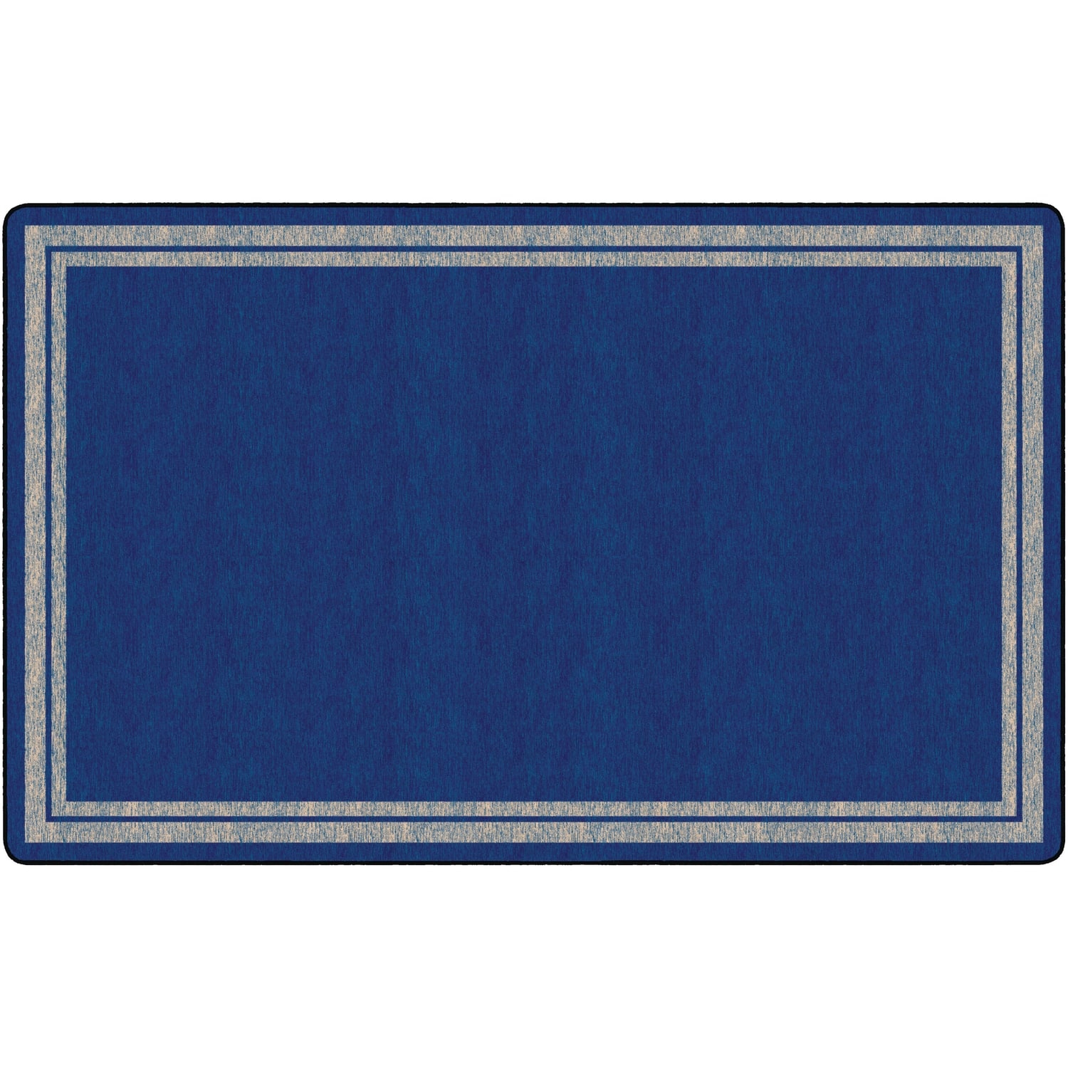 Flagship Carpets Double-Border Rectangular Rug, 90in x 144in, Light Blue