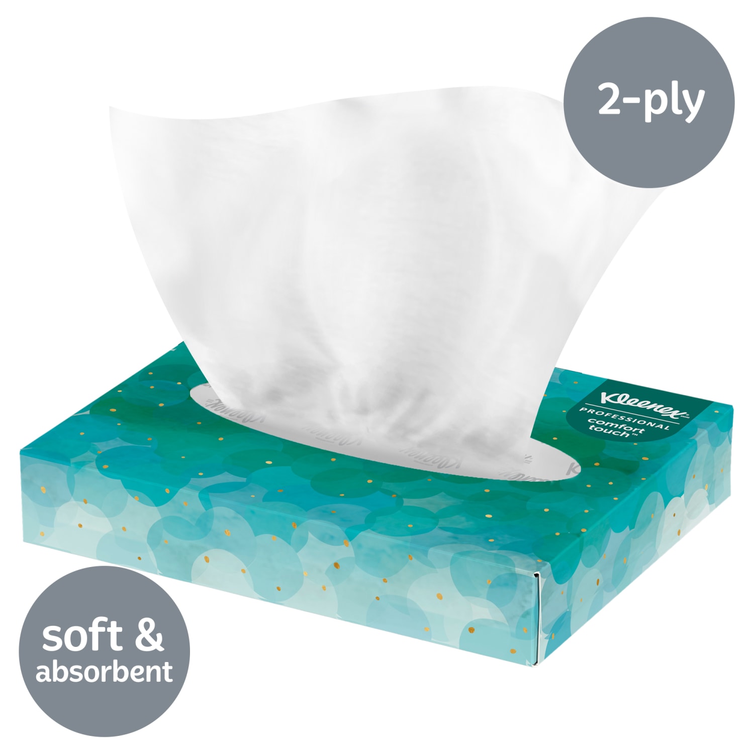 Kleenex Professional 2-Ply Facial Tissue, White, 40 Sheets Per Box, Carton Of 48 Boxes - Image 6