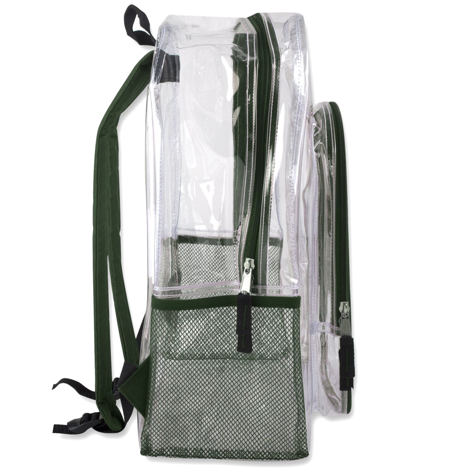 Trailmaker Heavy-Duty Clear Backpack, Green Trim - Image 6