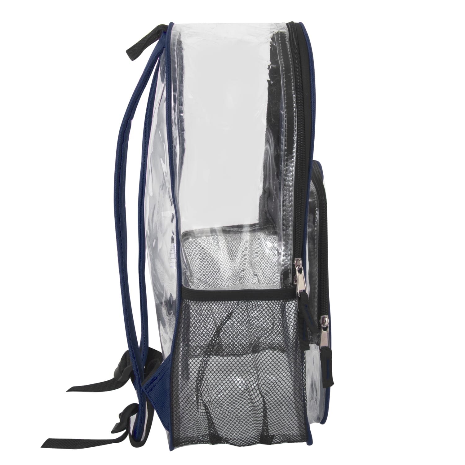 Summit Ridge Heavy-Duty Clear Backpack, Navy Trim - Image 6