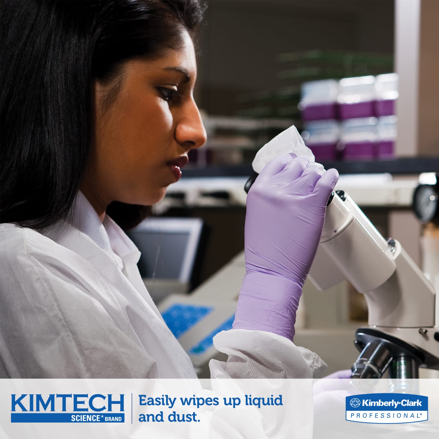 Kimtech Science Kimwipes Delicate Task Wipers - 2 Ply - 14.32in x 16.40in - White - Soft, Absorbent - 92 Per Box - 15 / Carton - Image 6