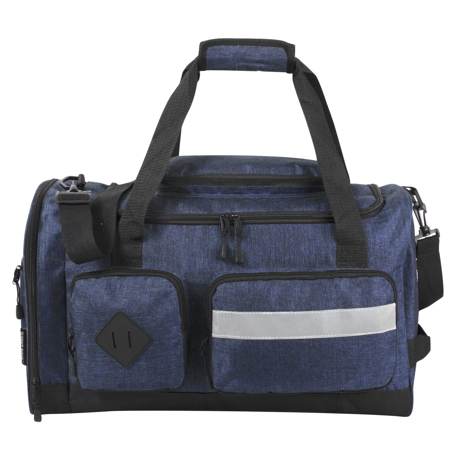 Summit Ridge Polyester Duffel, 12inH x 20inW x 9inD, Blue - Image 6