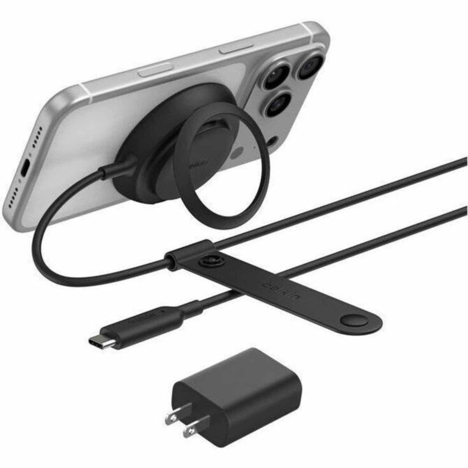 Belkin UltraCharge Magnetic Charger with Qi2 25W, WIA014TTBK - Image 4
