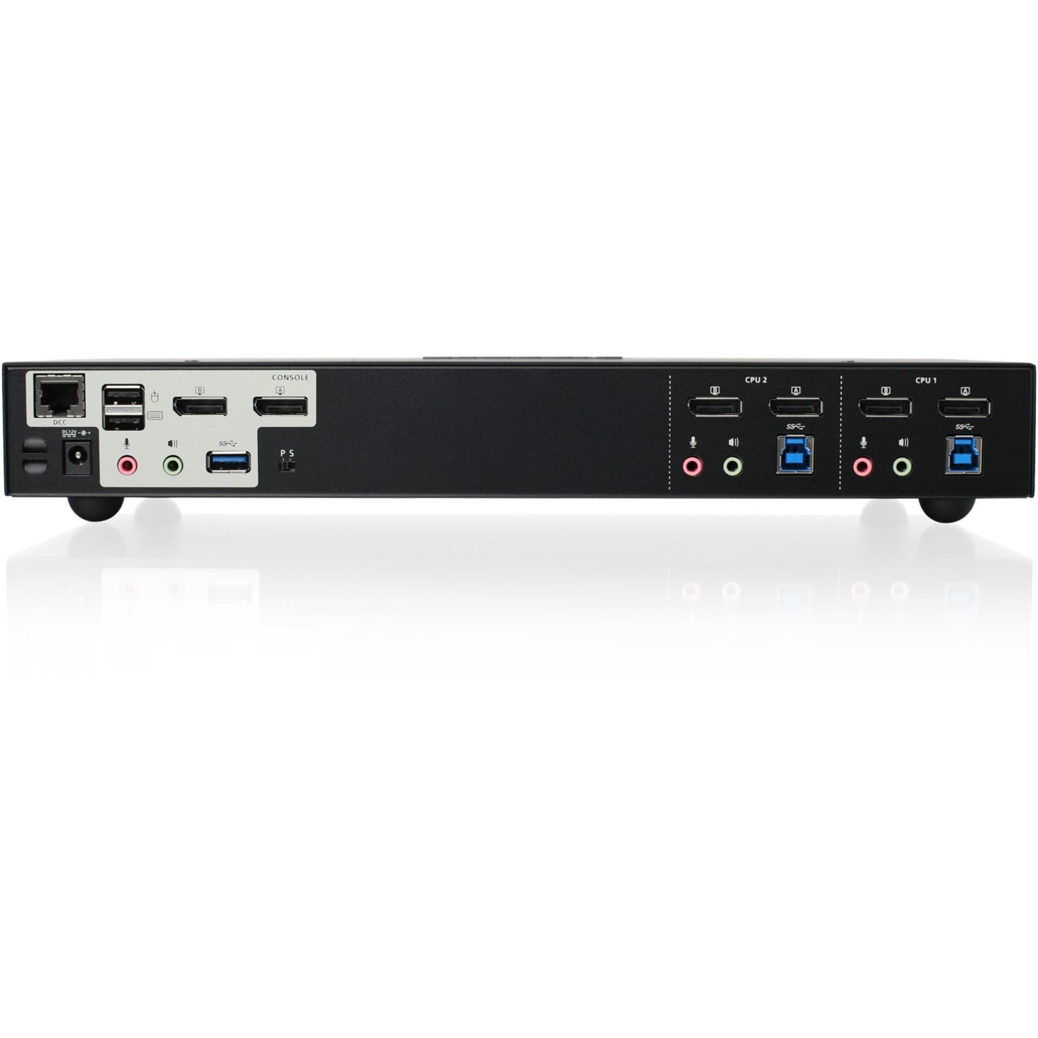 IOGEAR 2-Port 4K Dual View DisplayPort KVMP with USB 3.0 Hub and Audio (TAA) - 2 Computer(s) - 1 Local User(s) - GCS1942 - Image 5