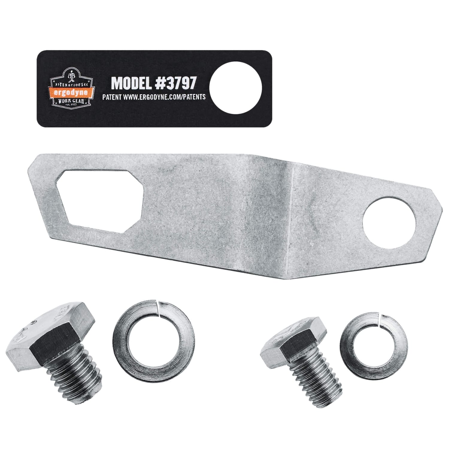 Ergodyne Squids 3797 Power Tool Bracket Grinder Tool Trap, Silver - Image 3