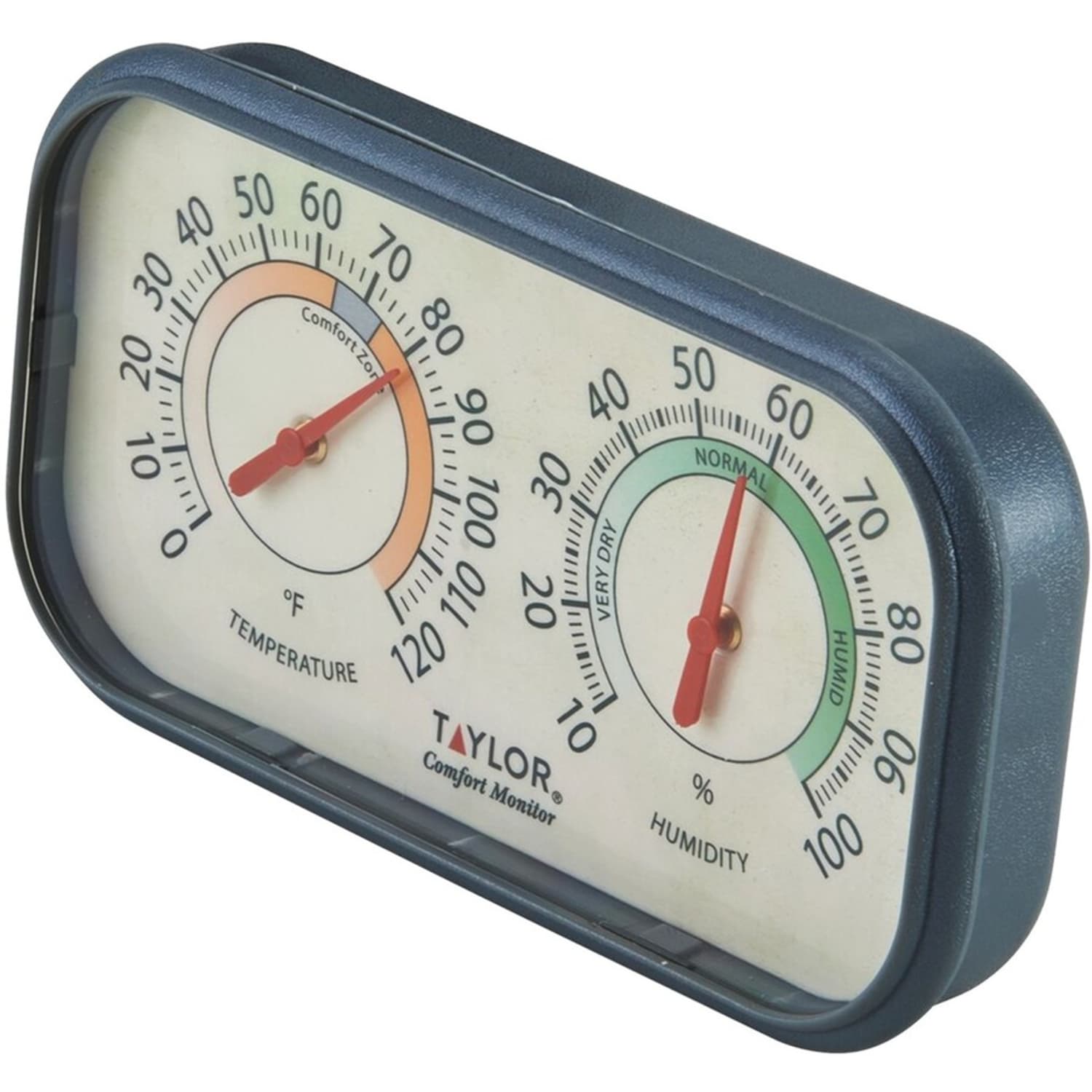 Taylor Thermometer with Humidity Meter - 0 deg.F (-17.8 deg.C) to 120 deg.F (48.9 deg.C) - Easy to Read, Humidity Indicator - For Indoor - Assorted - Image 3