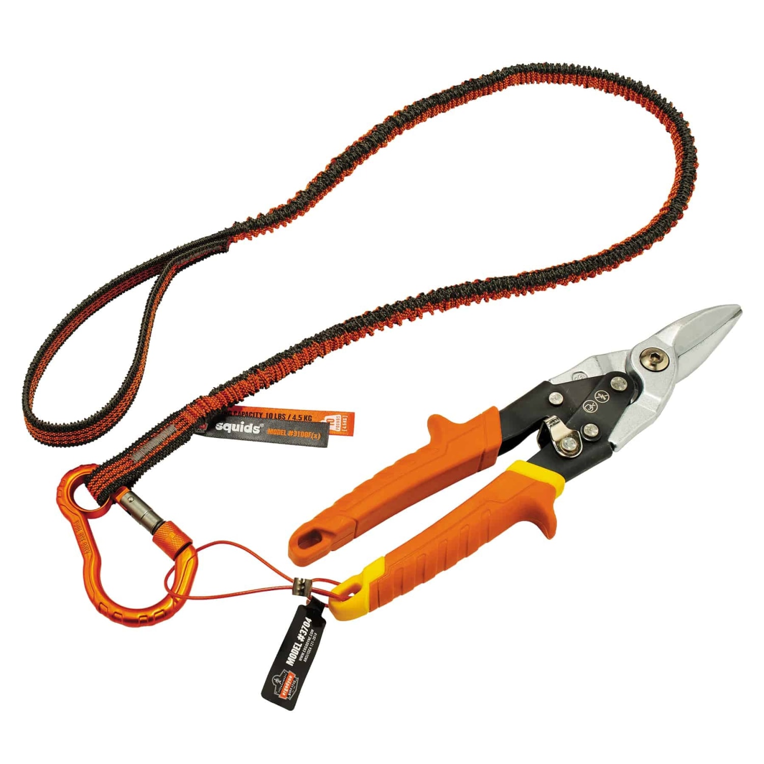 Ergodyne Squids 3704 Wire Loop Tool Tails, 2 Lb, Orange, Pack Of 6 Tails - Image 4