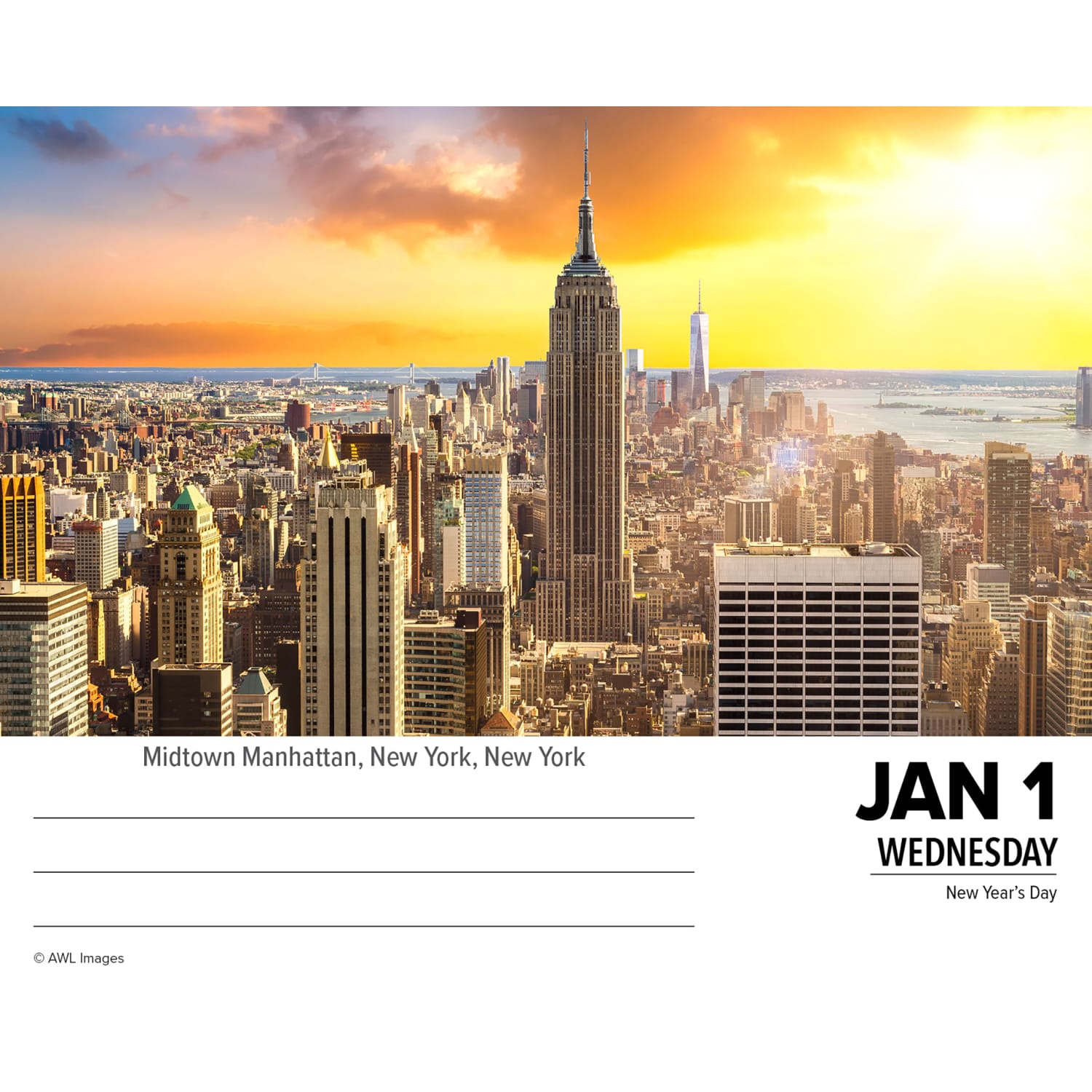 2025 Willow Creek Press Daily Desk Box Calendar, Scenic, 5-1/2in x 6-1/4in, America the Beautiful, January To December, 40577 - Image 3