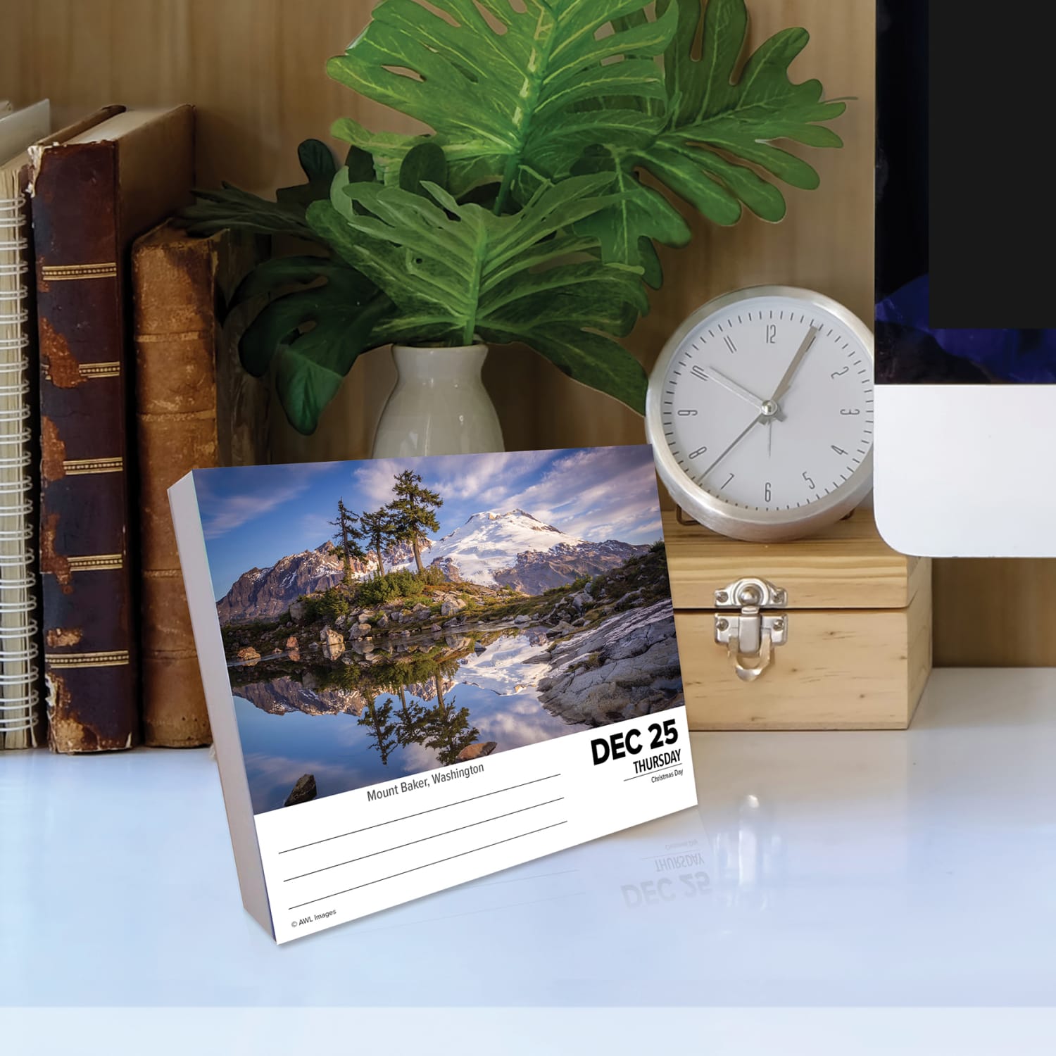 2025 Willow Creek Press Daily Desk Box Calendar, Scenic, 5-1/2in x 6-1/4in, America the Beautiful, January To December, 40577 - Image 4