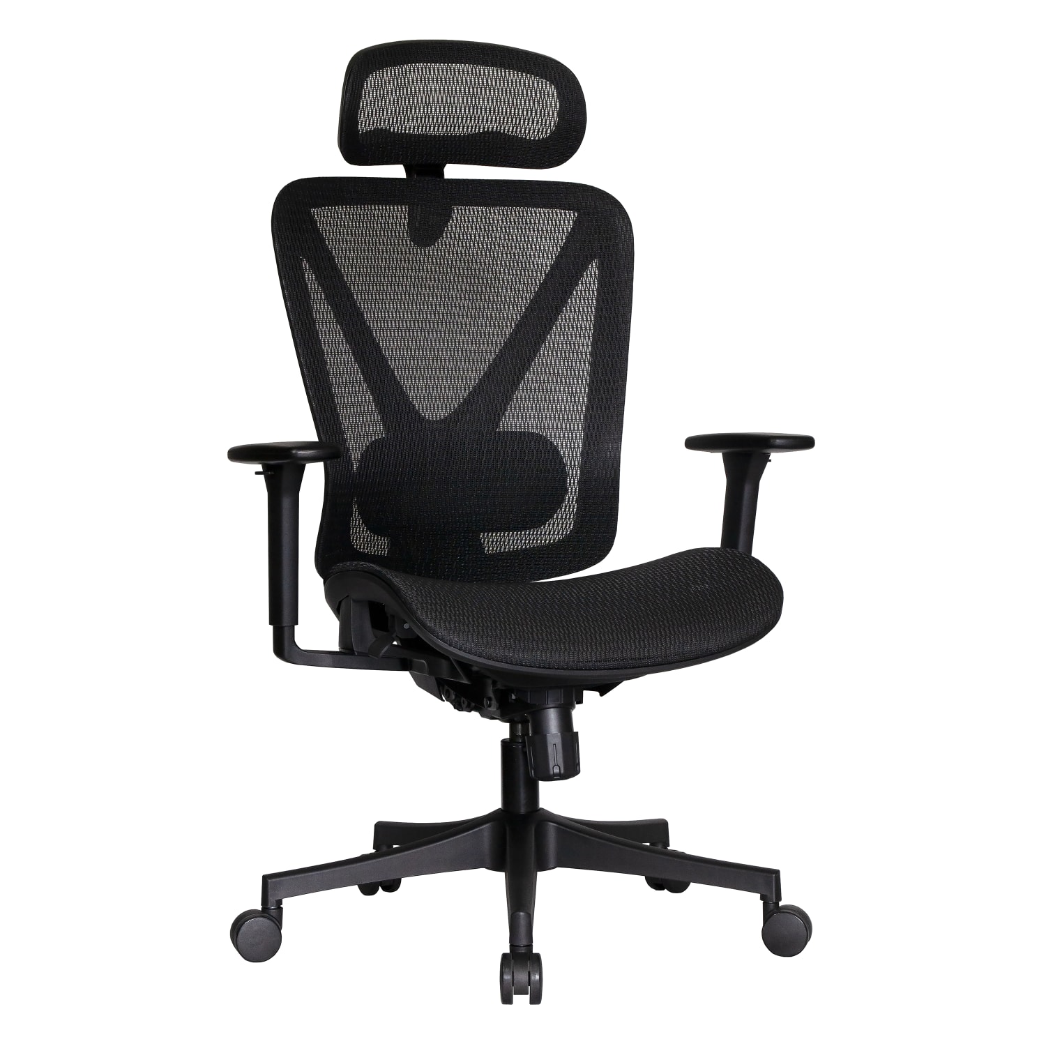 WorkPro 3000 Series Ergonomic Mesh/Mesh High-Back Chair, Black/Black