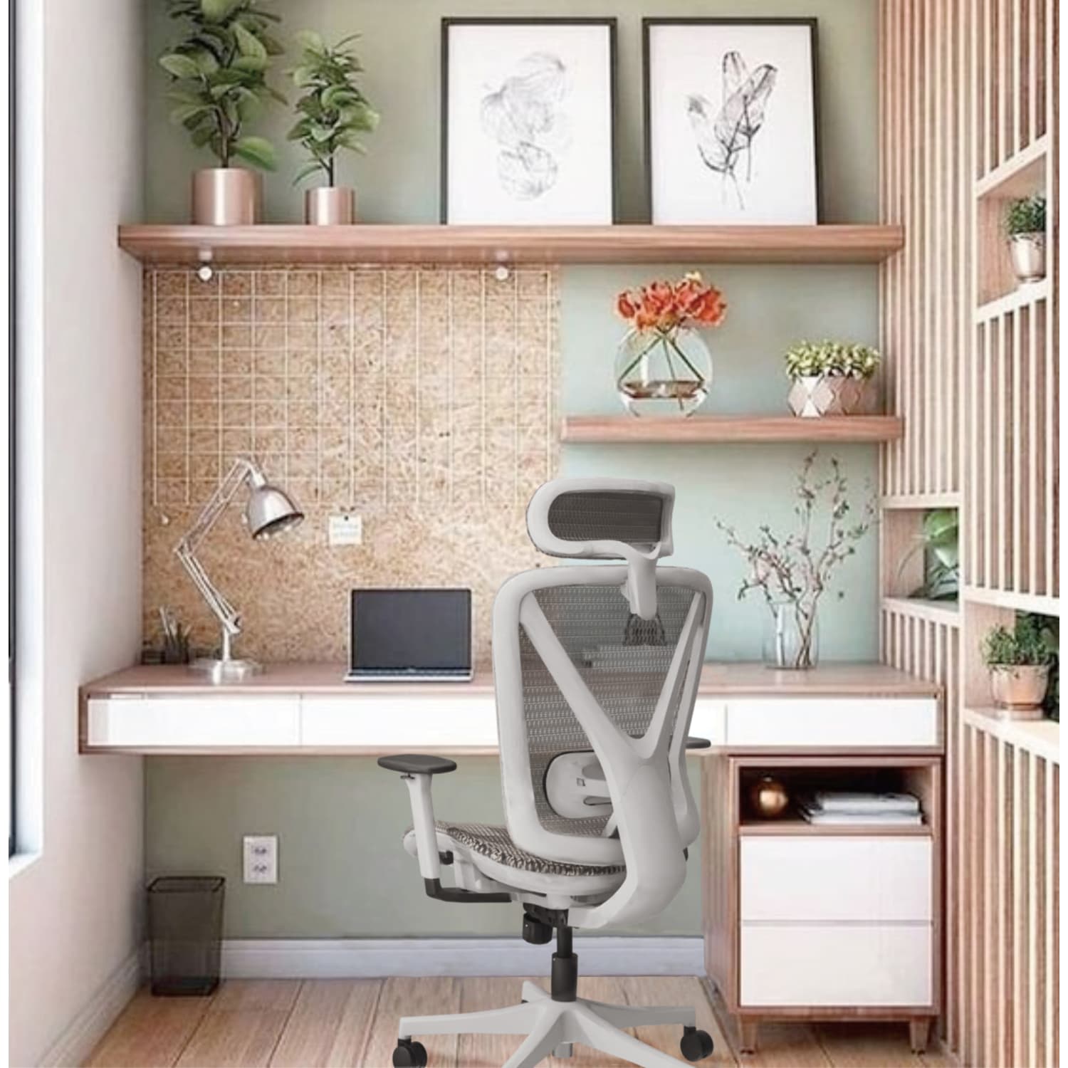 WorkPro 3000 Series Ergonomic Mesh/Mesh High-Back Chair, Black/Black - Image 6