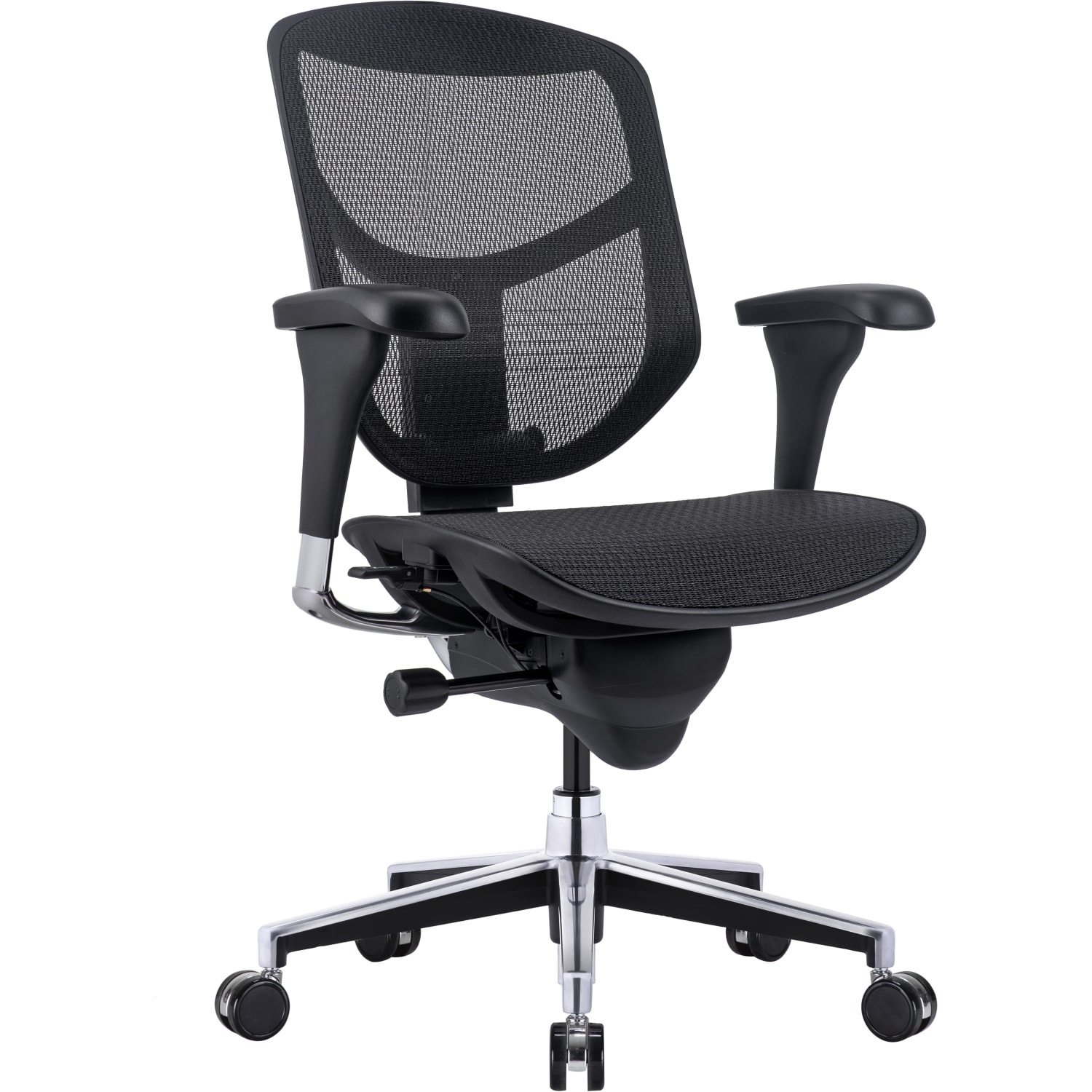 WorkPro Quantum 9000V2 Series Ergonomic MeshMesh Mid Back Chair BlackBlack BIFMA Compliant PopularChairscom