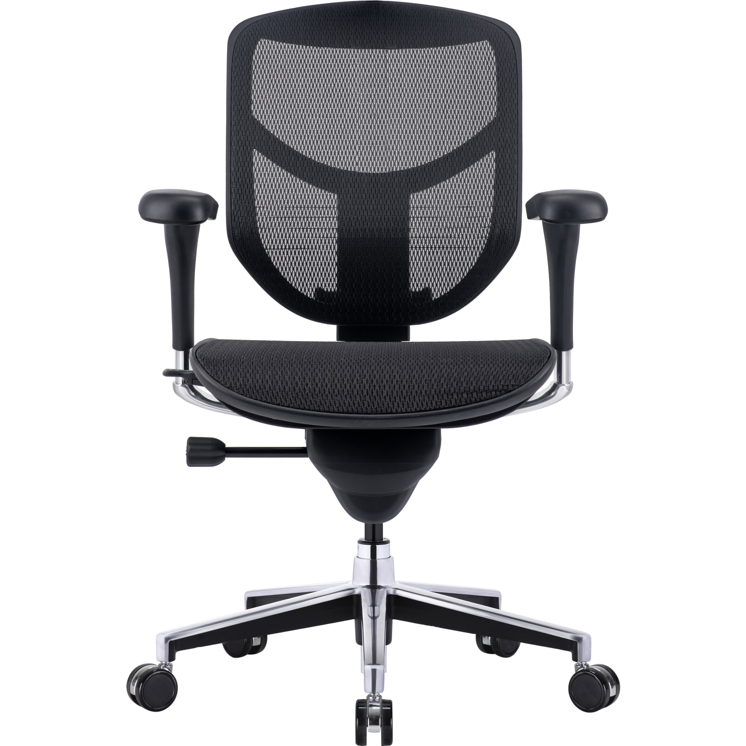 WorkPro Quantum 9000V2 Series Ergonomic MeshMesh Mid Back Chair BlackBlack BIFMA Compliant PopularChairscom