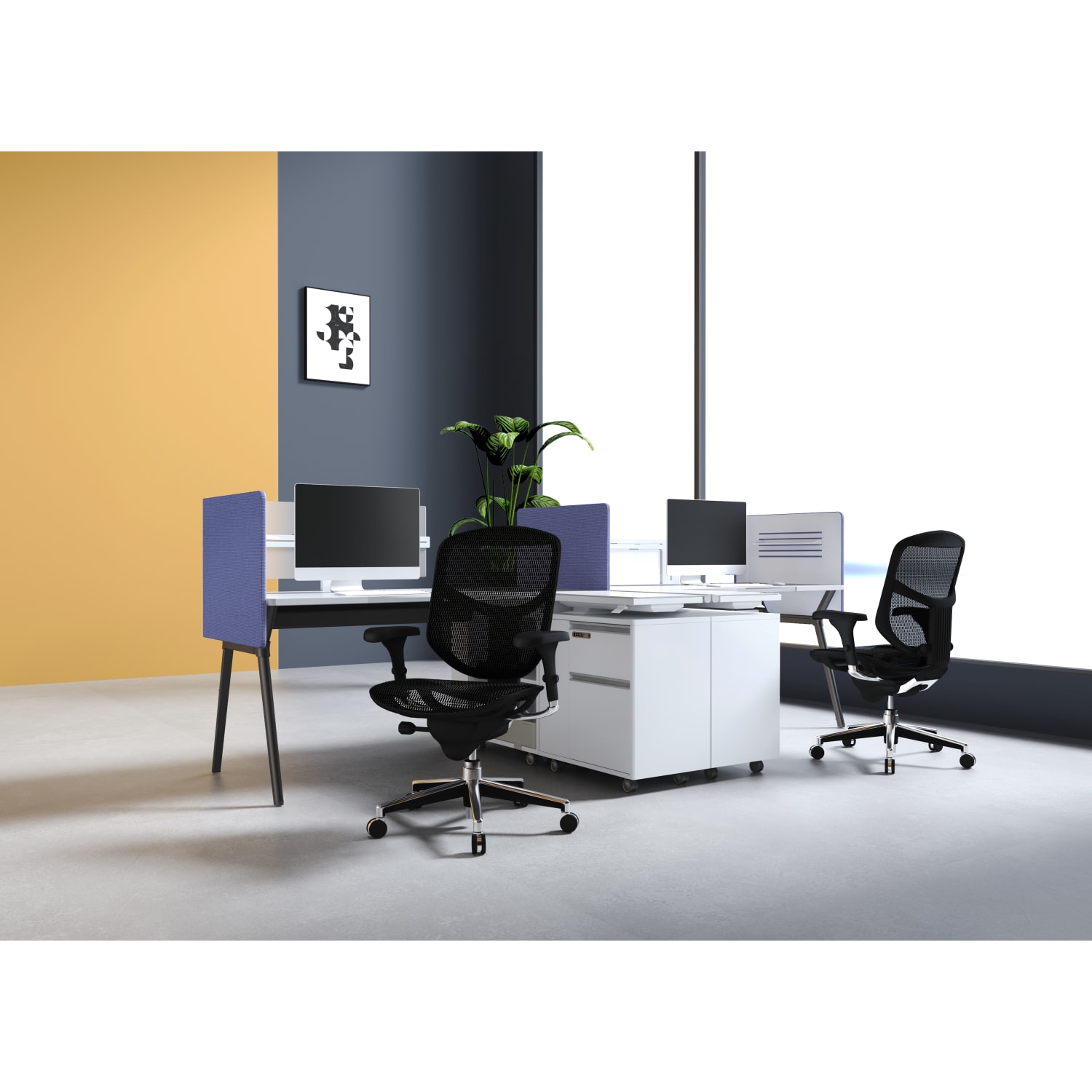 WorkPro Quantum 9000V2 Series Ergonomic MeshMesh Mid Back Chair BlackBlack BIFMA Compliant PopularChairscom