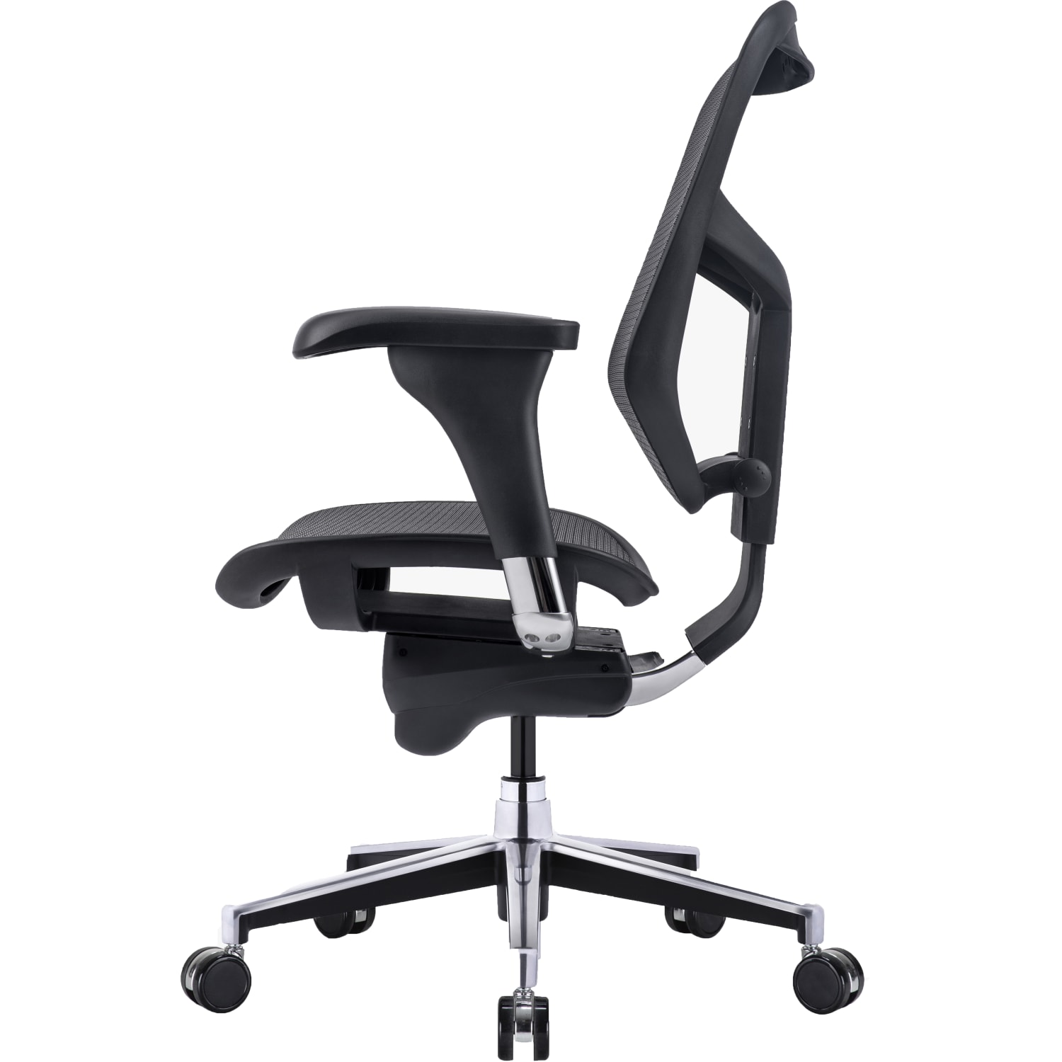 WorkPro Quantum 9000V2 Series Ergonomic Mesh/Mesh Mid-Back Chair, Black/Black, BIFMA Compliant - Image 5
