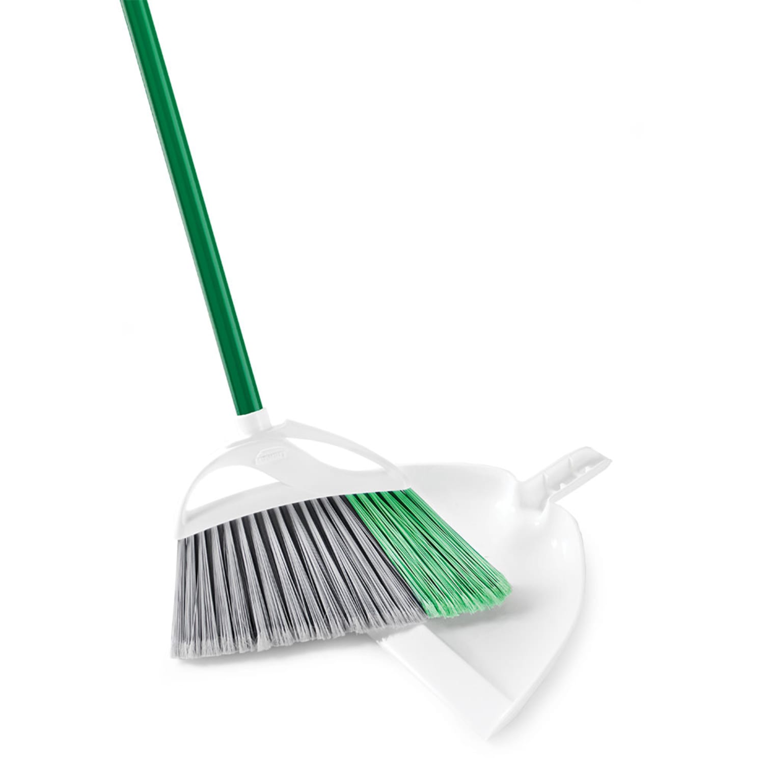 Libman Commercial Large Precision Angle Steel Brooms With Dust Pans, 13in, Set Of 4 Brooms