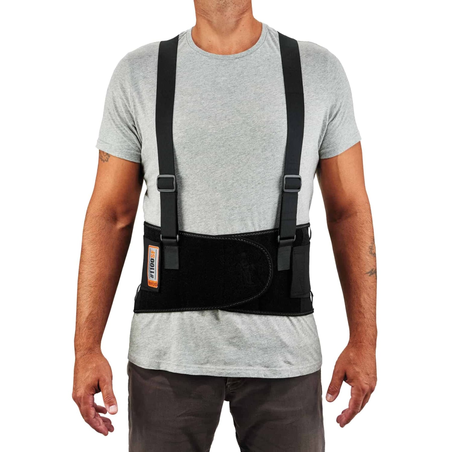 Ergodyne ProFlex 1100SF Economy Back Support, Large, Black - Image 3