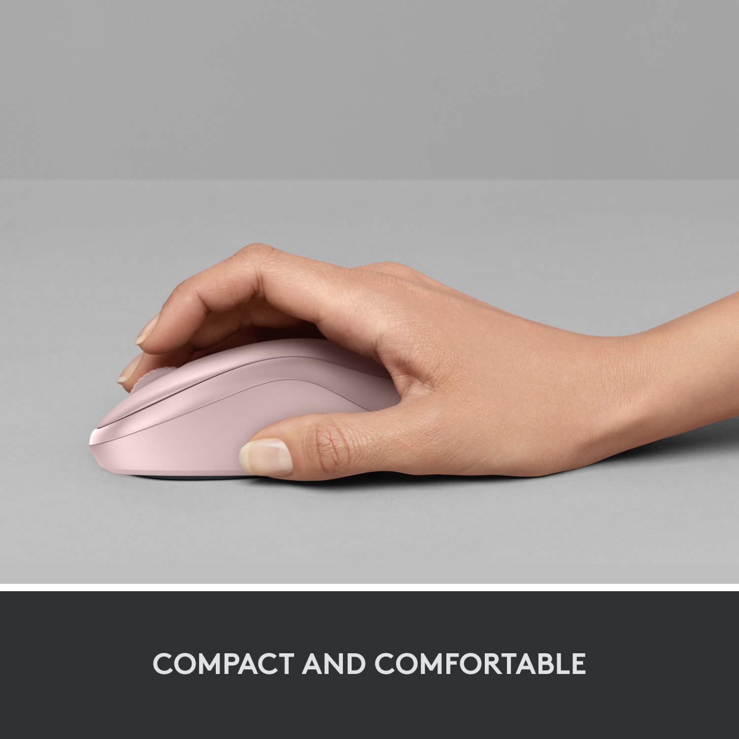 Logitech M220 SILENT Wireless Mouse, Rose - Image 4
