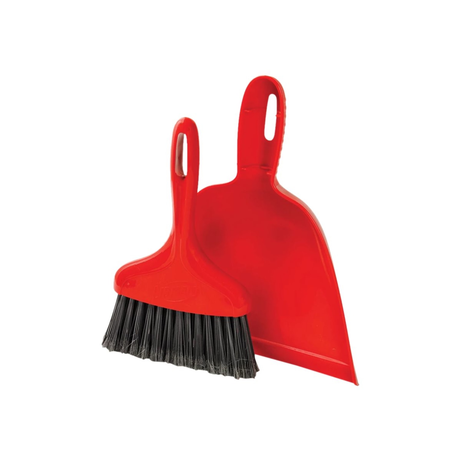 Libman Commercial Dust Pan With Whisk Broom, 10inW, Red, Pack Of 6 Sets - Image 3