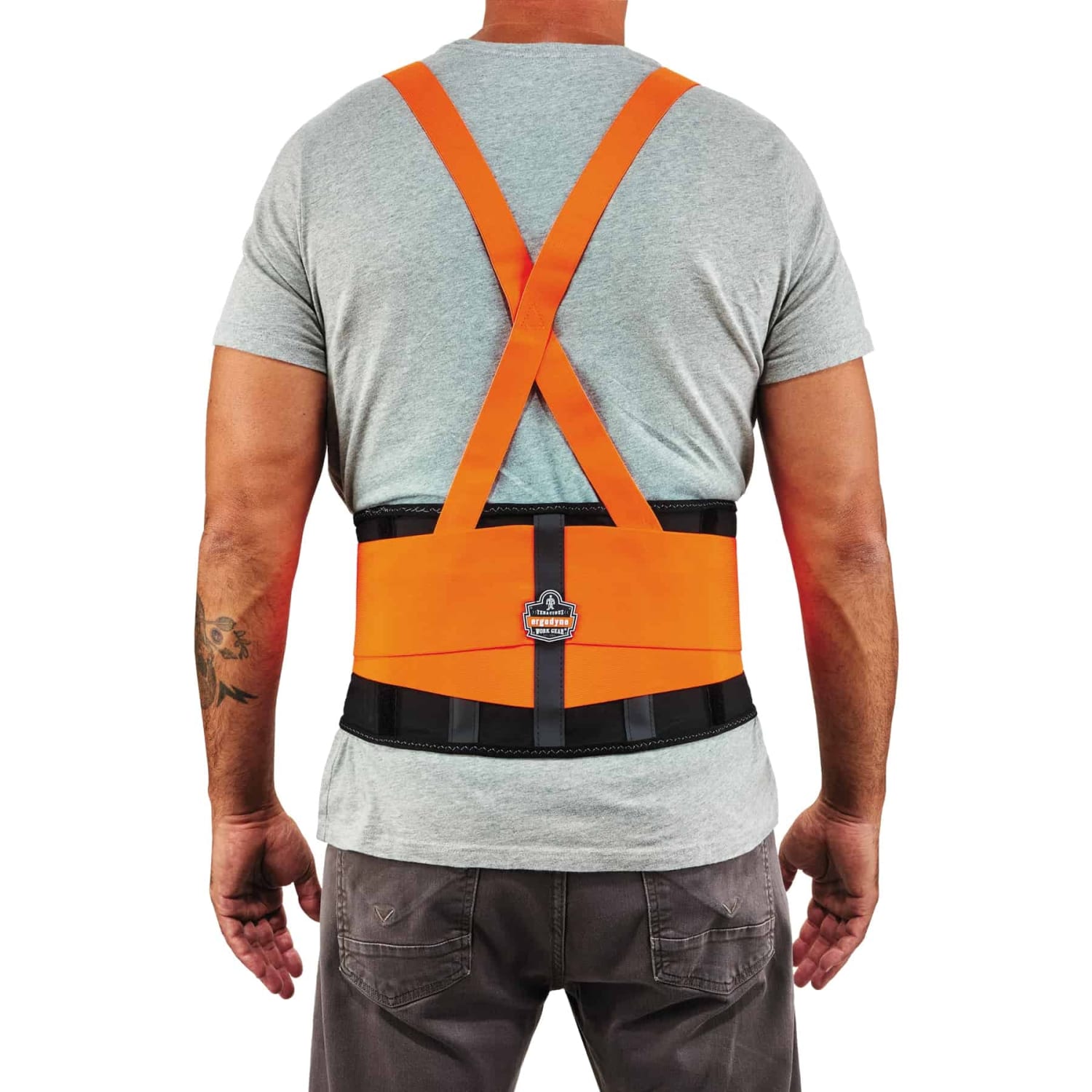 Ergodyne ProFlex 100HV Economy Back Support, XX-Large, Orange - Image 4