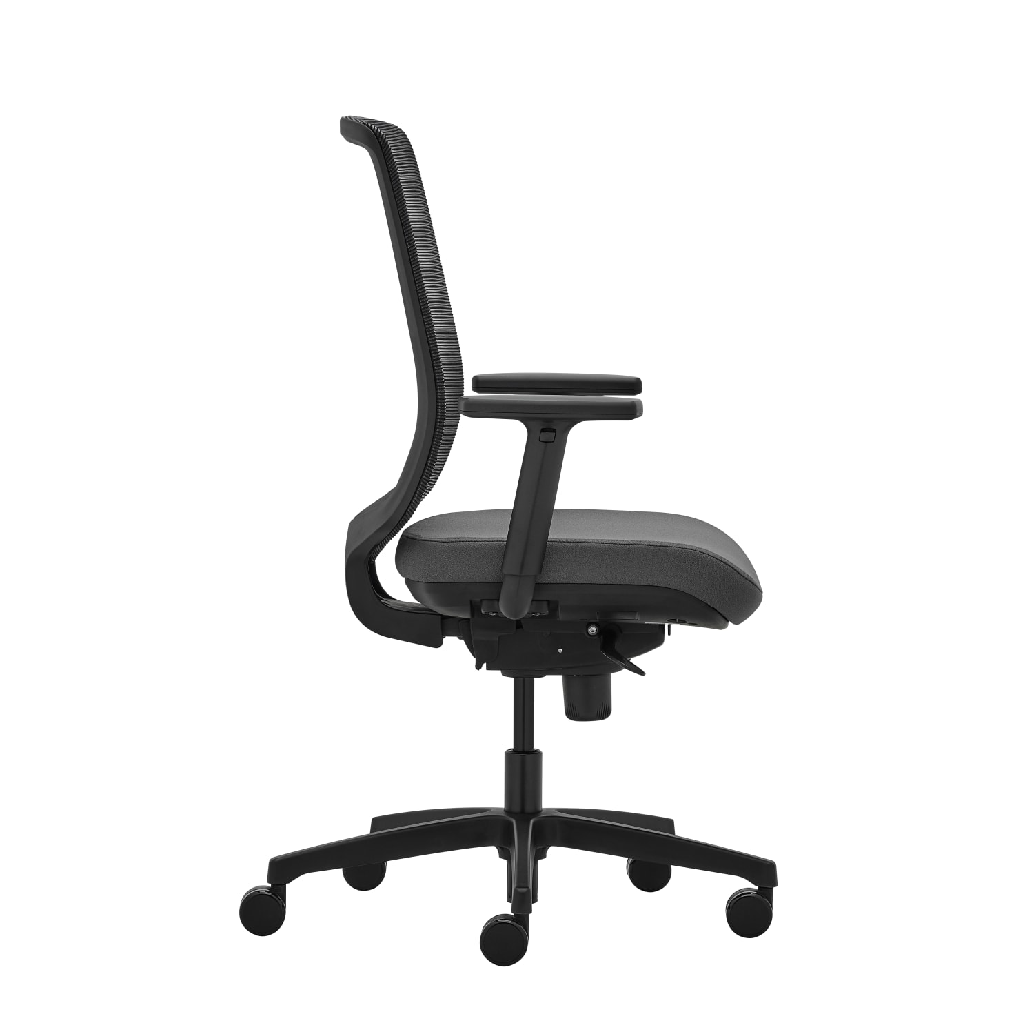 WorkPro Expanse Series Ergonomic Mesh/Fabric Mid-Back Task Chair, Black/Gray, BIFMA Compliant - Image 6