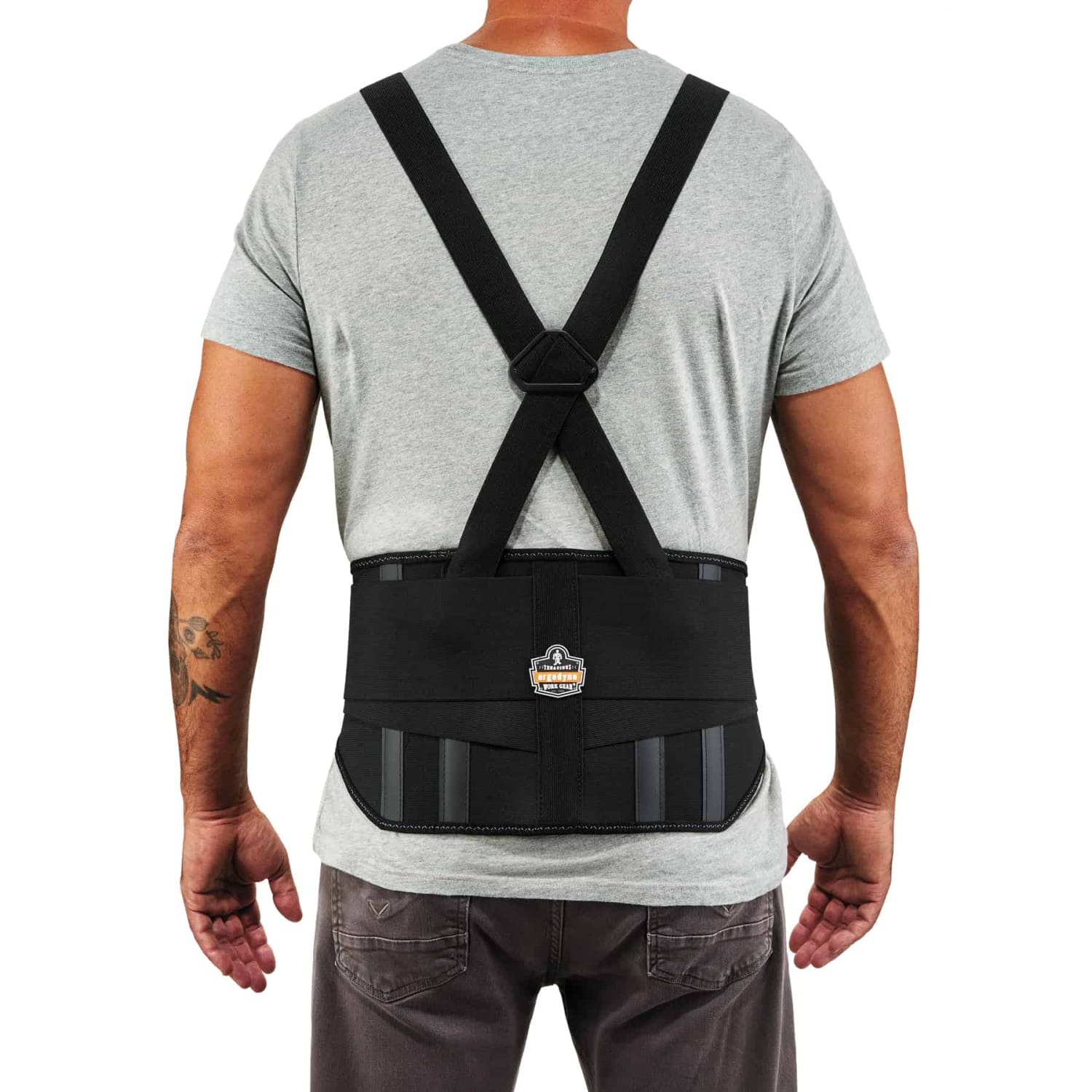 Ergodyne ProFlex 1600 Elastic Back Support, 9in, X-Small, Black - Image 4