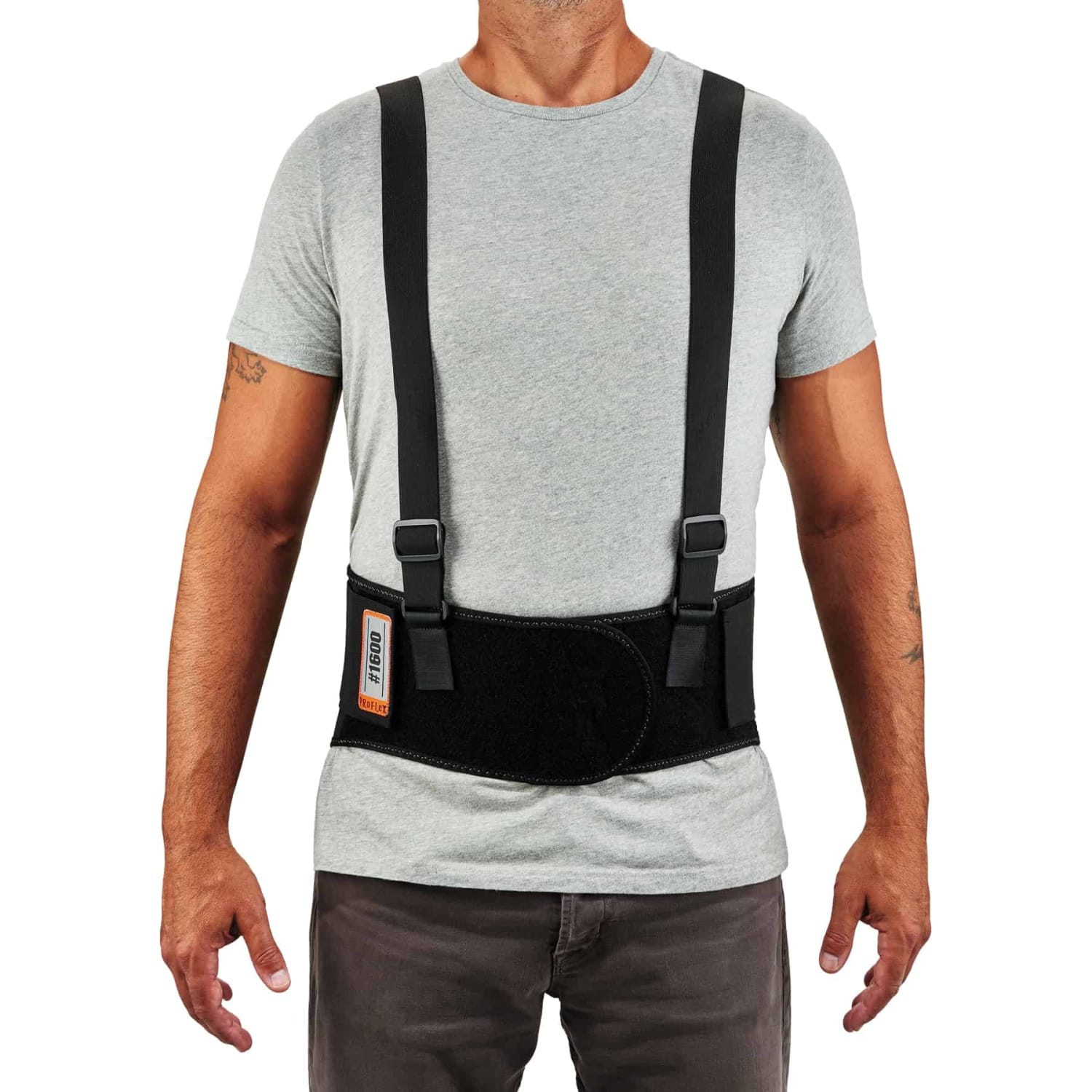 Ergodyne ProFlex 1600 Elastic Back Support, 9in, Small, Black - Image 3