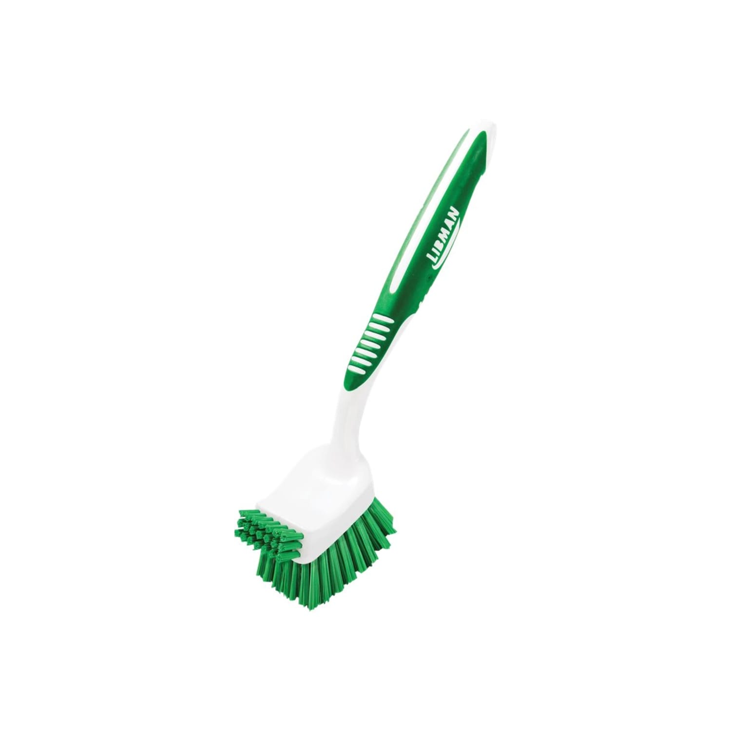 Libman Commercial Big Job Kitchen Brushes, 8in x 3in, Green/White, Pack Of 6 Brushes - Image 5