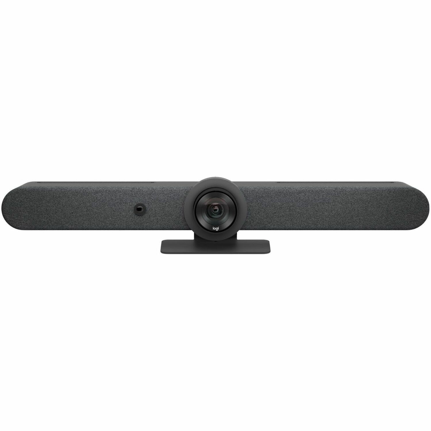 Logitech Rally Bar All-In-One Video Bar for Medium and Large Rooms, Graphite - 3840x 2160 Video - 3x Digital Zoom - 960001308