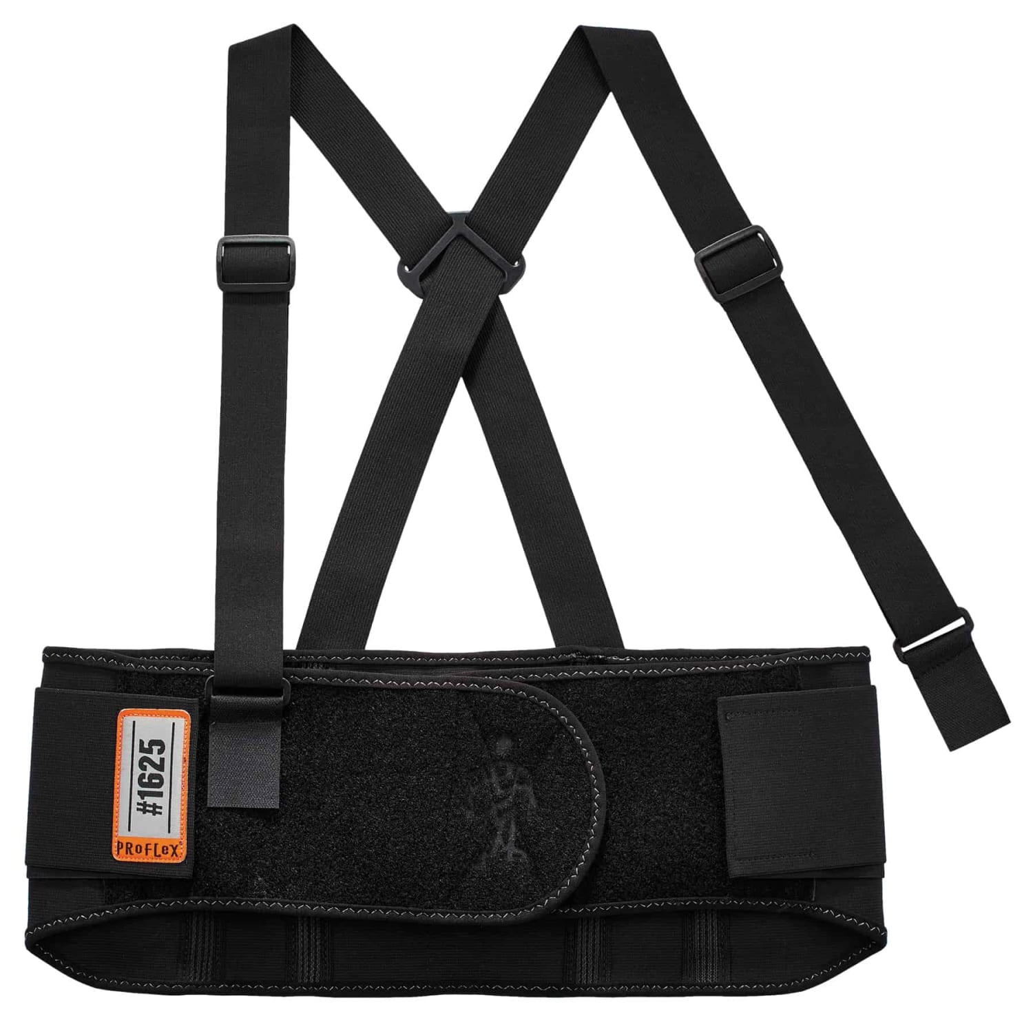 Ergodyne ProFlex 1625 Elastic Back Support, 7-1/2in, 3X, Black