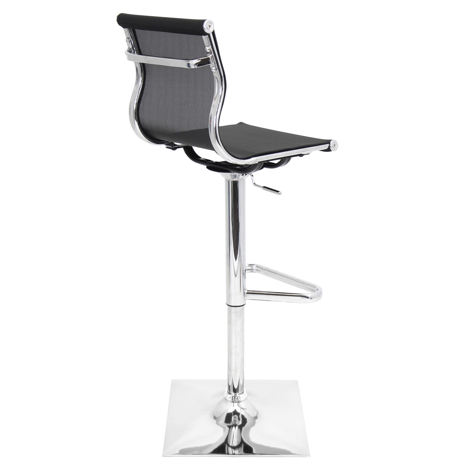 Lumisource Mirage Bar Stool, Black/Silver, BSTWMIRAGE BK - Image 5