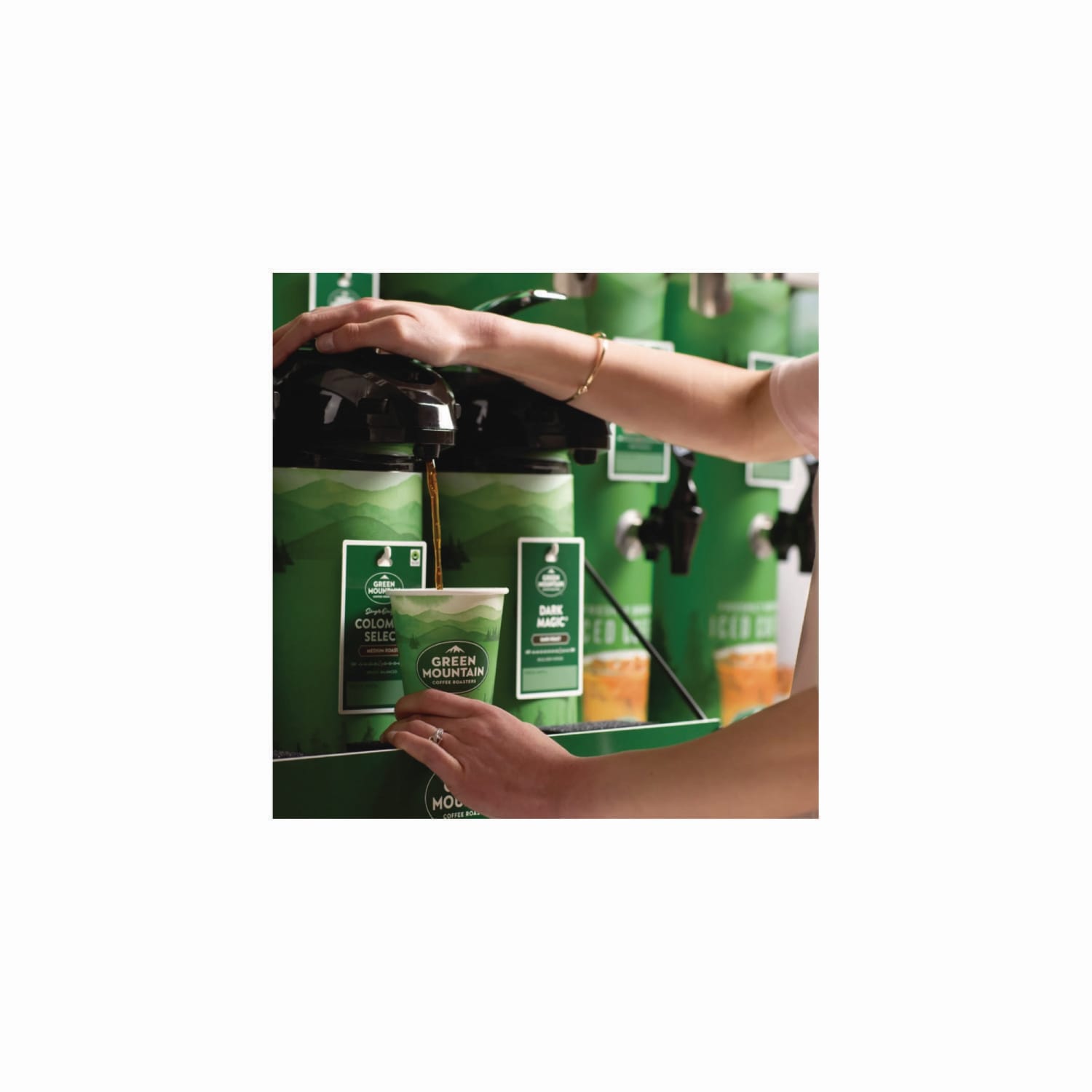 Green Mountain Coffee Paper Hot Cups, 12 Oz, Multicolor, Carton Of 1,000 Cups - Image 3
