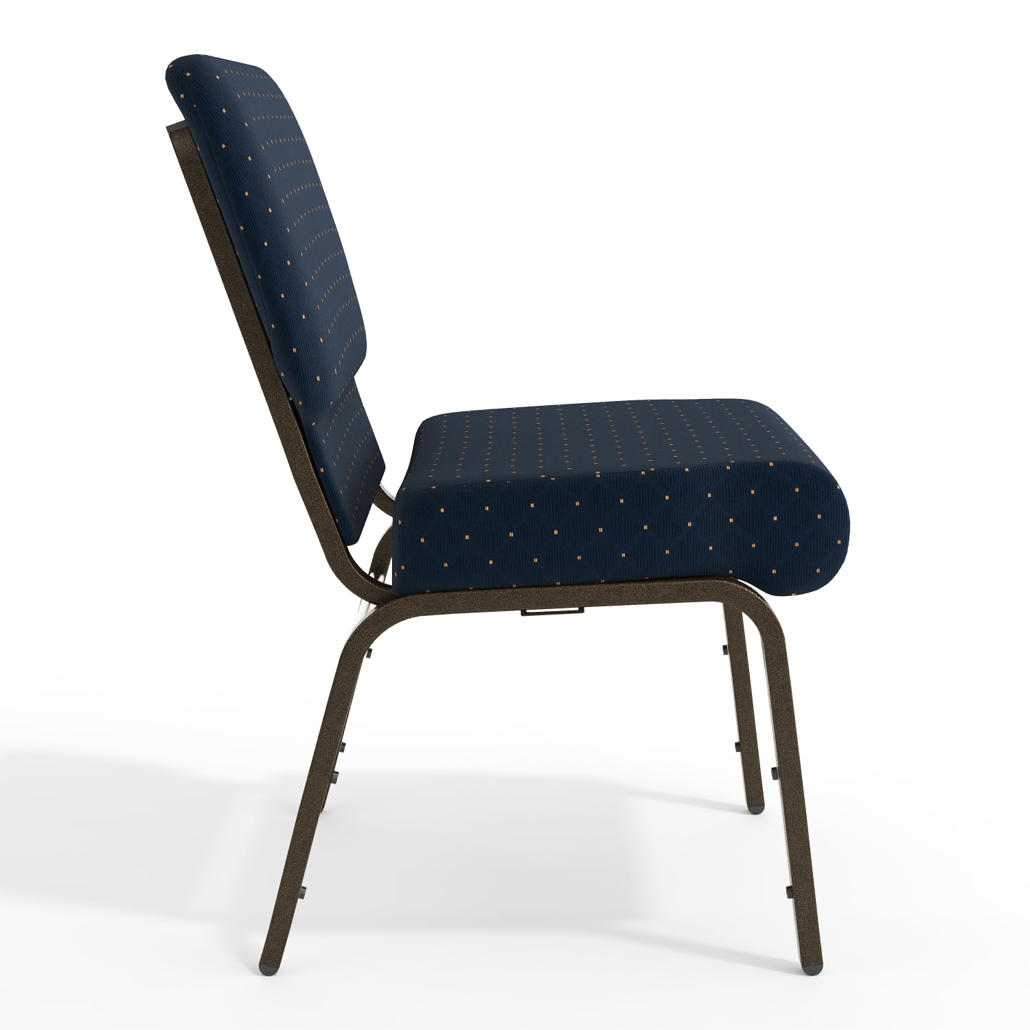 Flash Furniture HERCULES Series 21inW Stackable Church Chair Navy BlueGoldvein PopularChairscom