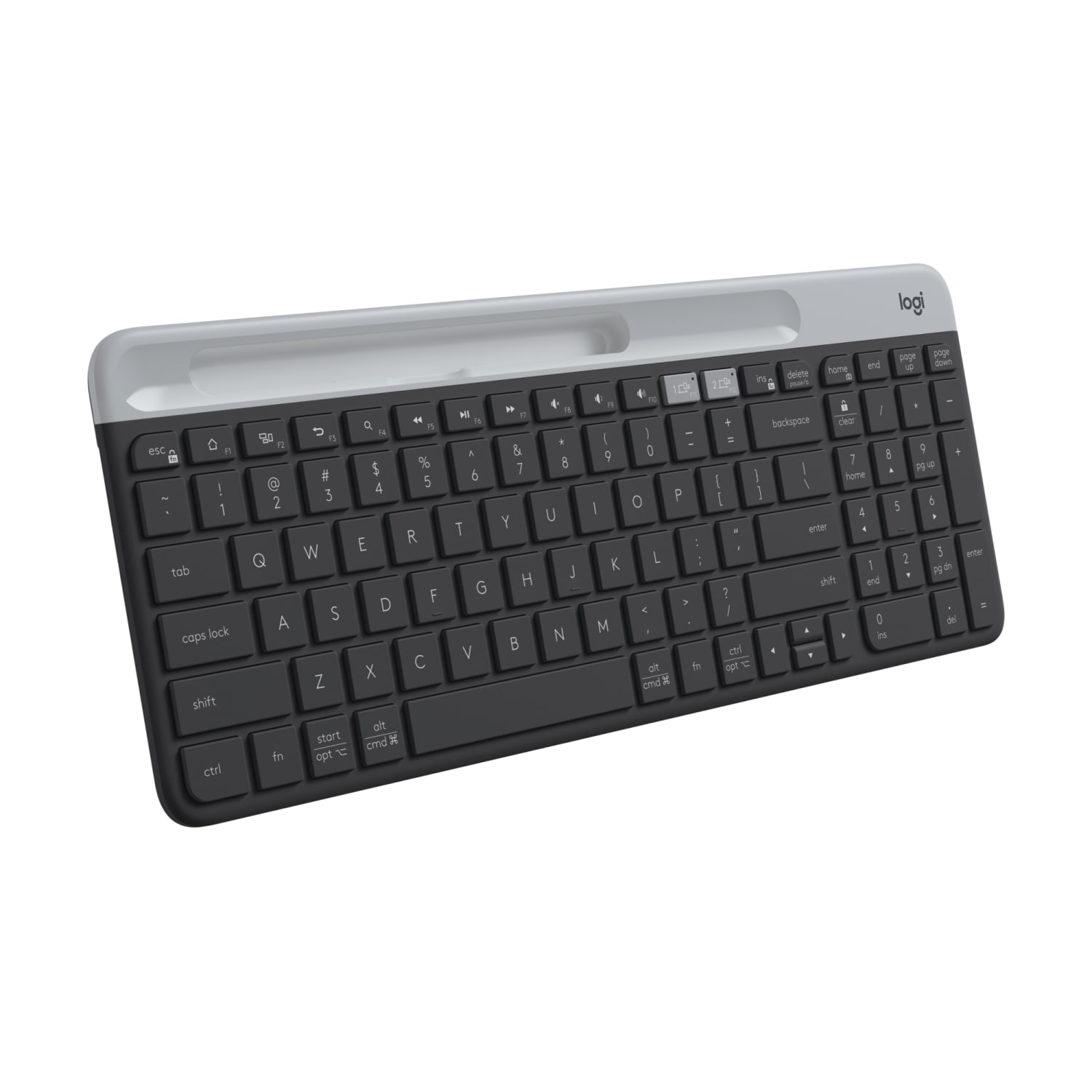 Logitech K585 Multi-Device Slim Wireless Keyboard, Built-in Cradle  - 920011479 - Image 3