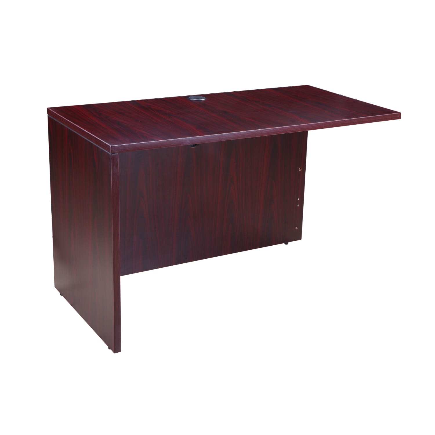 Boss Holland Series 66inW L-Shaped Corner Desk With File Pedestal, Mahogany - Image 4