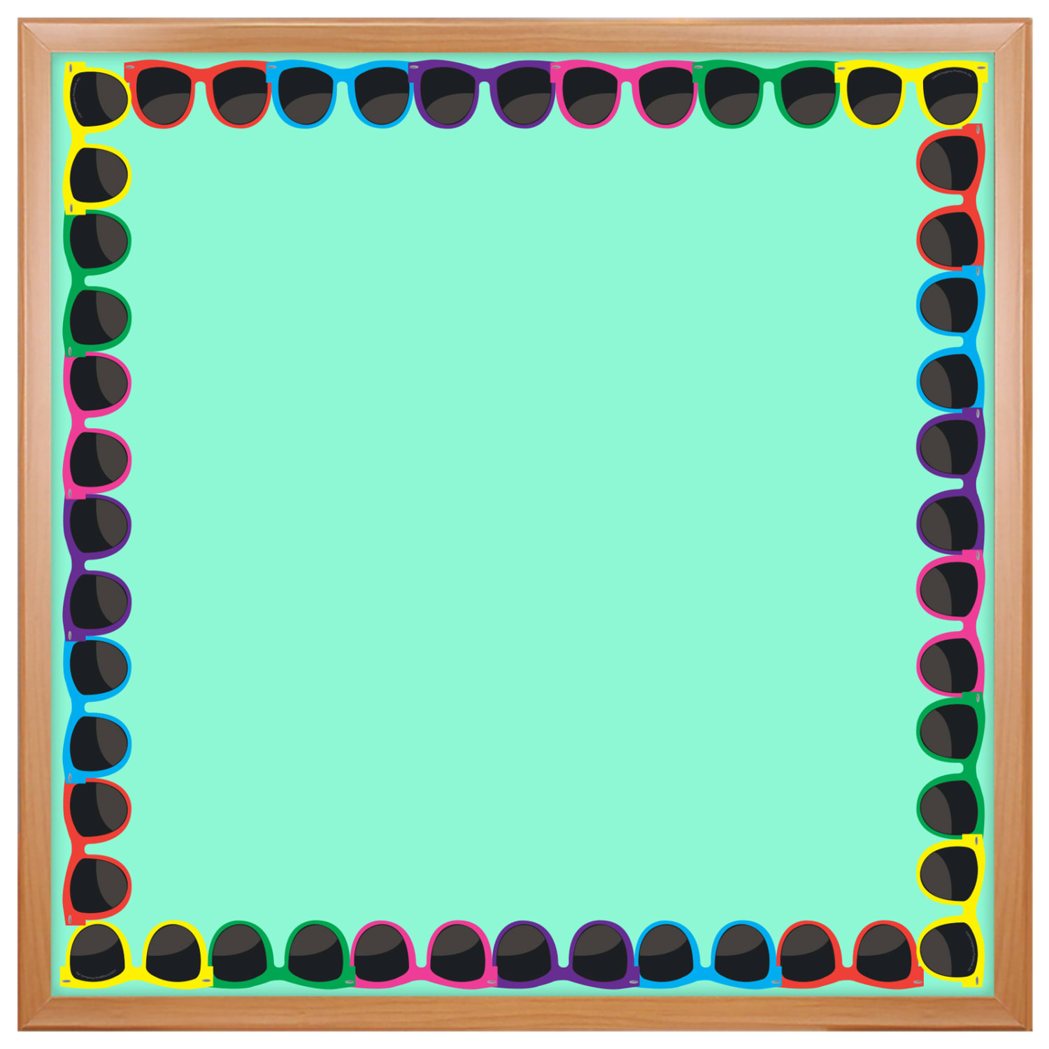 Hygloss Classroom Borders, Sunglasses Die-Cut, 12 Borders Per Pack, Set Of 6 Packs - Image 3