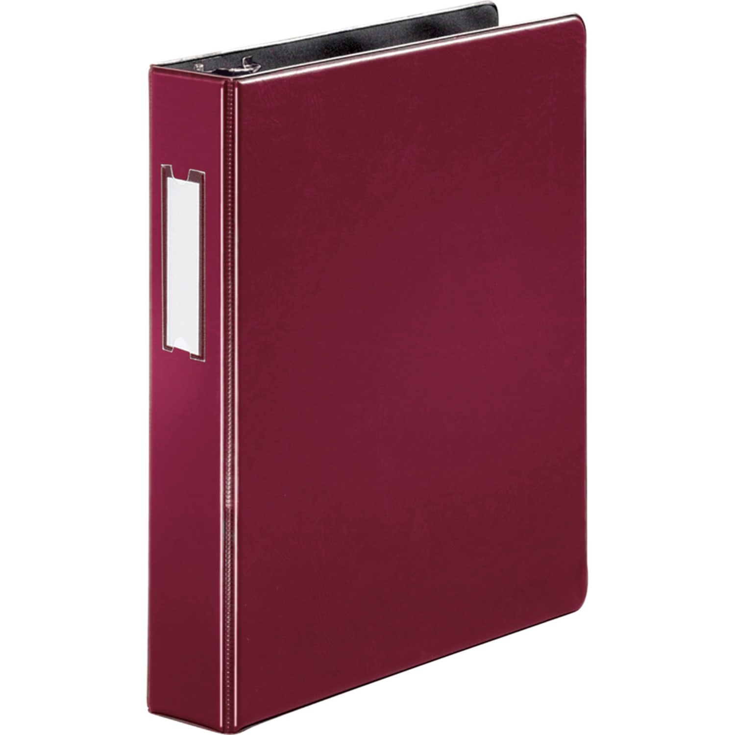 Business Source 1.5in D-Ring Binder, 1 1/2in Ring, Burgundy - Image 5