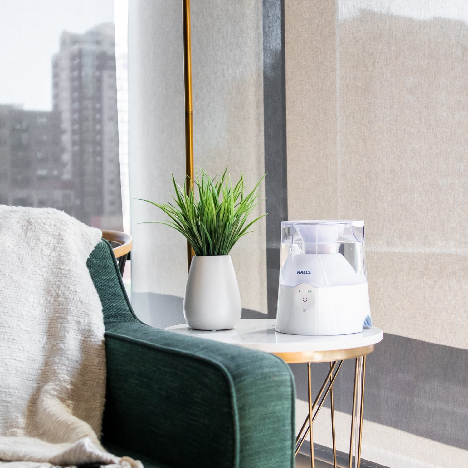 Crane x HALLS  2-In-1 Warm Mist Humidifier & Steam Inhaler, 0.5 Gallon - Image 4