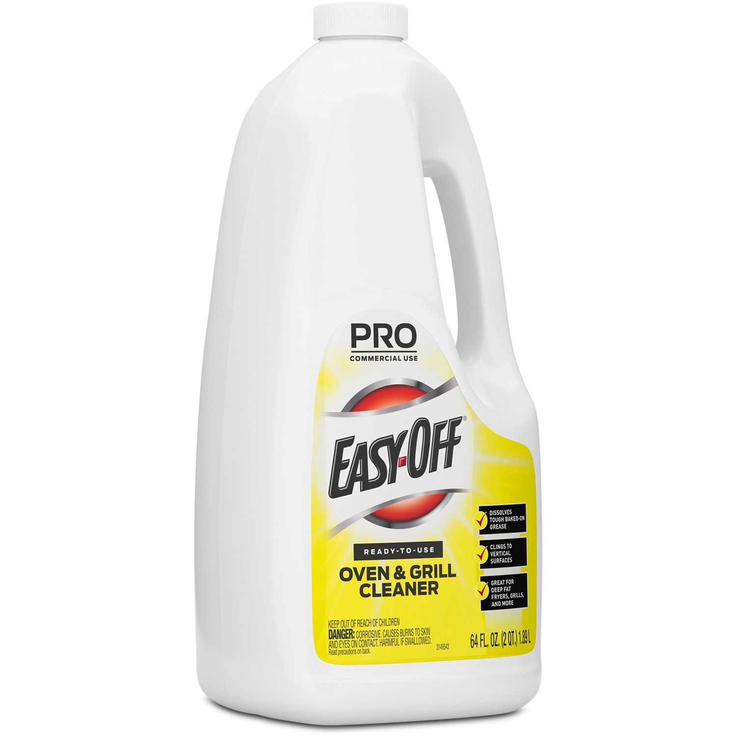 Easy-Off Oven/Grill Cleaner - 64 fl oz (2 quart) - Non-flammable - Clear Bottle - 1 Each - Image 3
