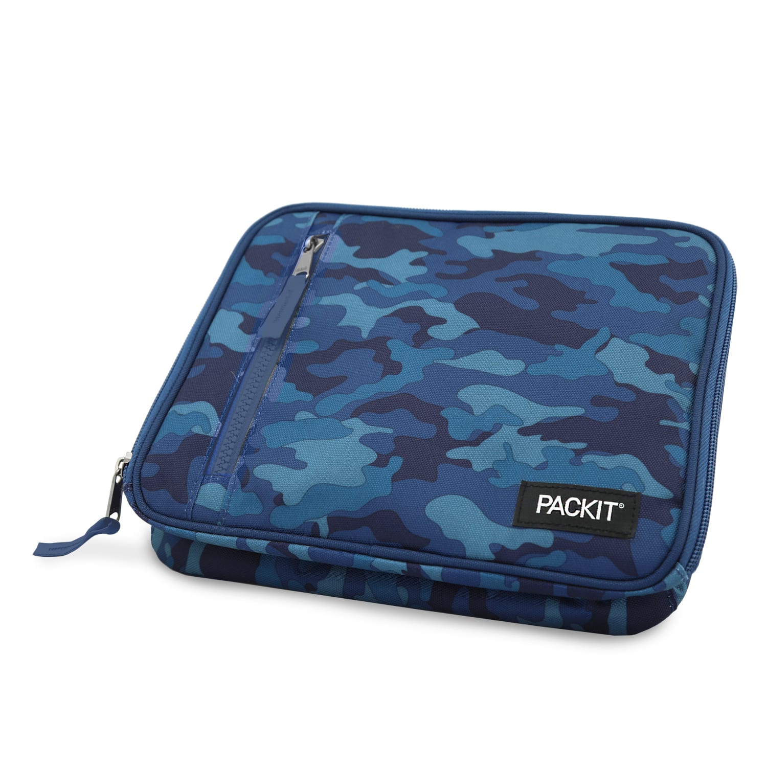 PackIt Freezable Classic Lunch Box, 2-3/4inH x 10-1/4inW x 8-1/2inD, Blue Camo - Image 3